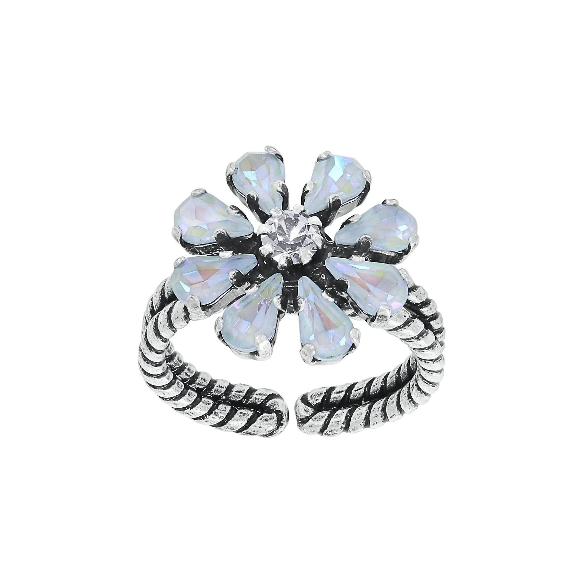 image pour Anneau Twisted Blossom Blanc  size S