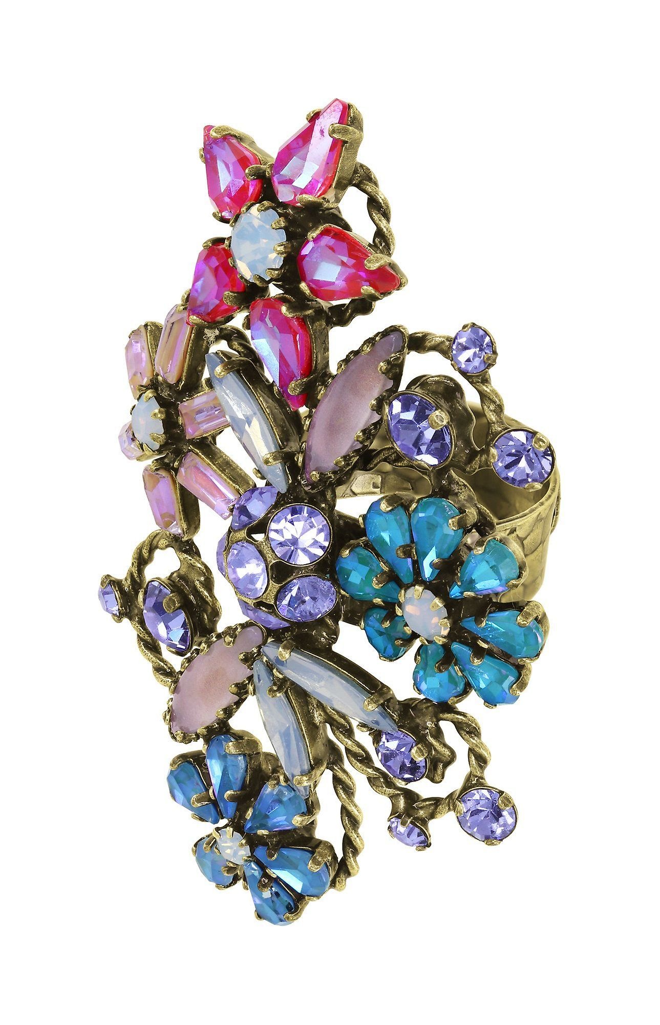 image pour Anneau Twisted Blossom Multi  