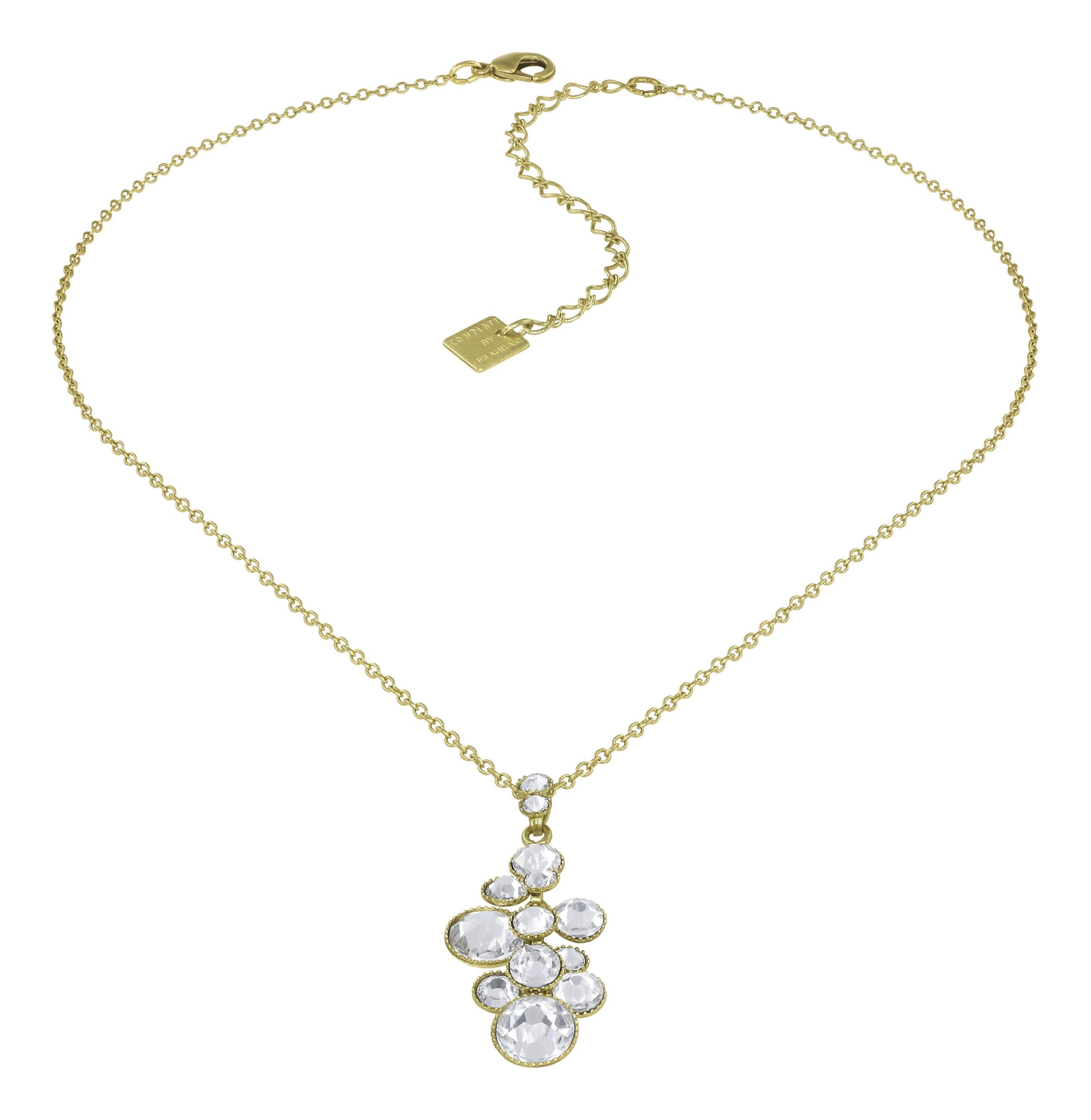 image for Necklace Pendant Water Cascade White crystal 