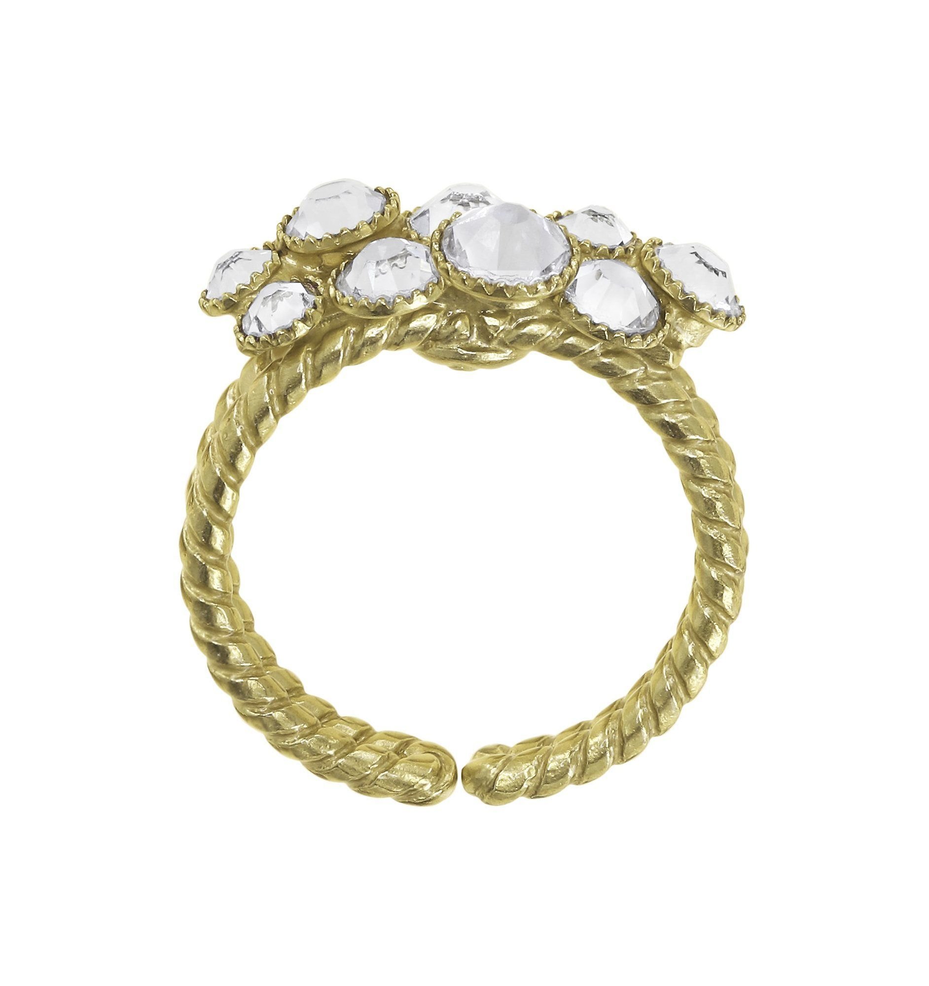 image for Ring Water Cascade White crystal 