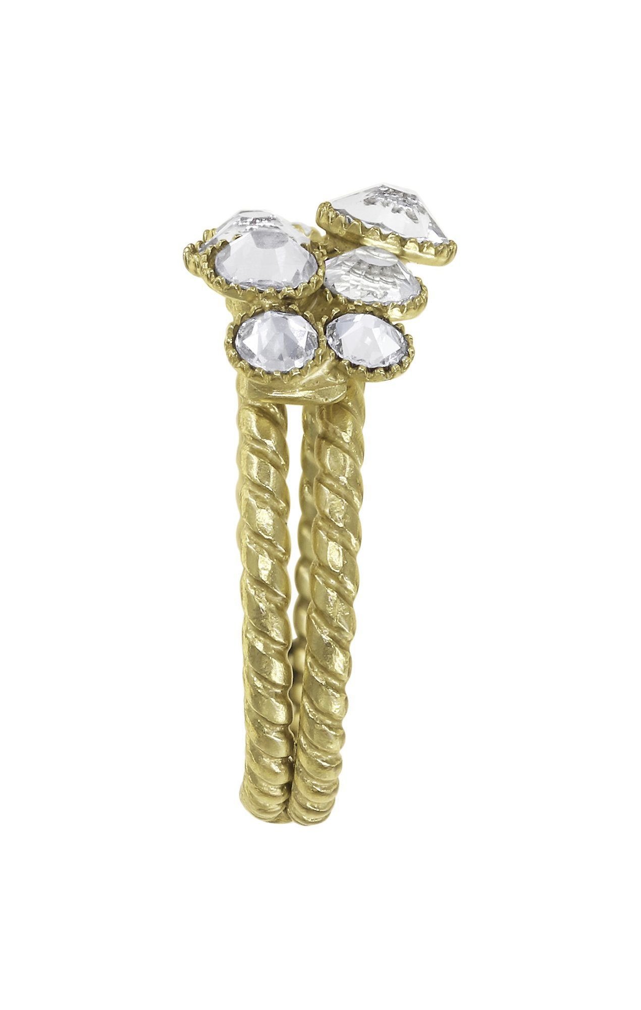 image for Ring Water Cascade White crystal 