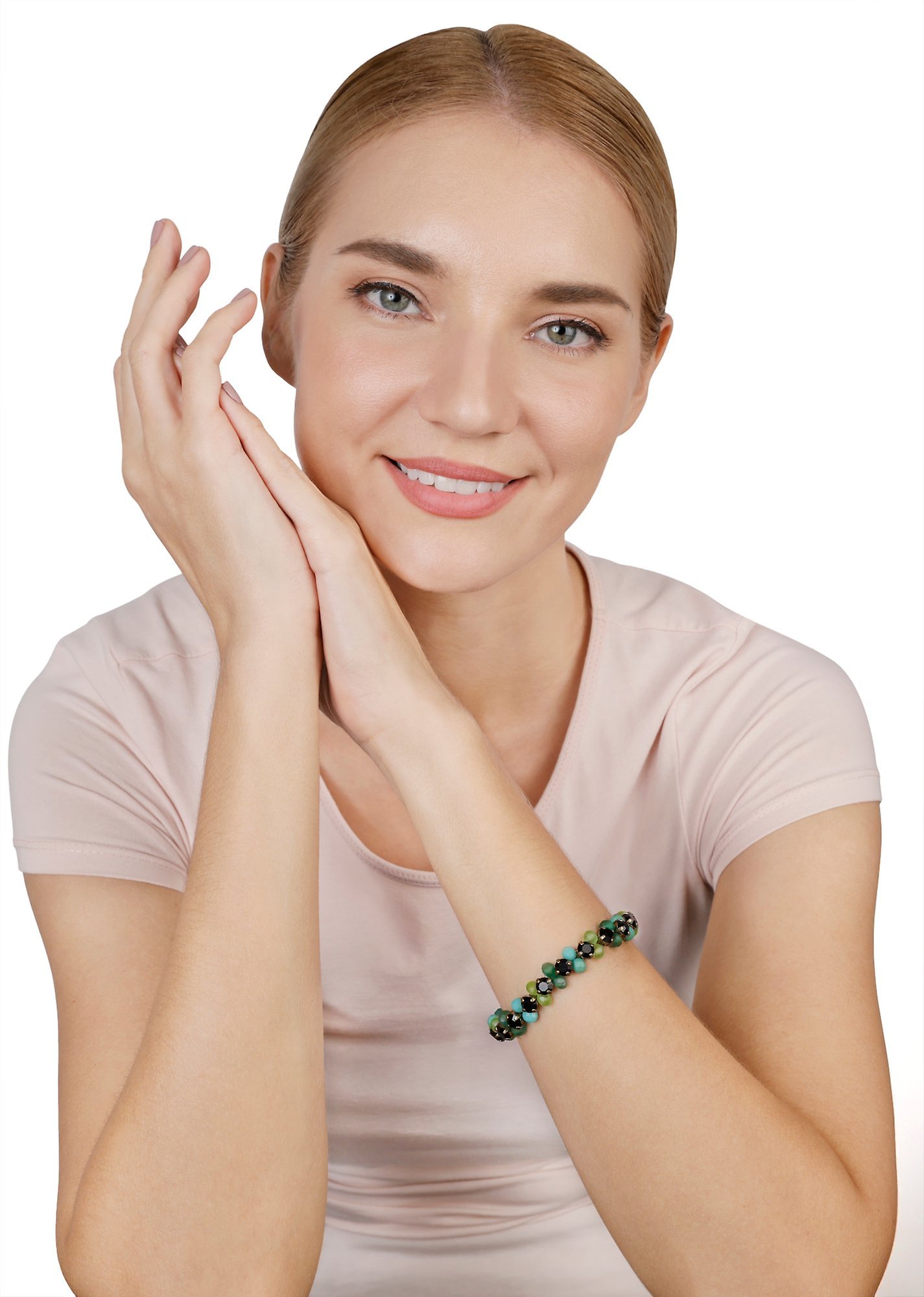 image for Bracelet Elastic Beat of the Beads Green  