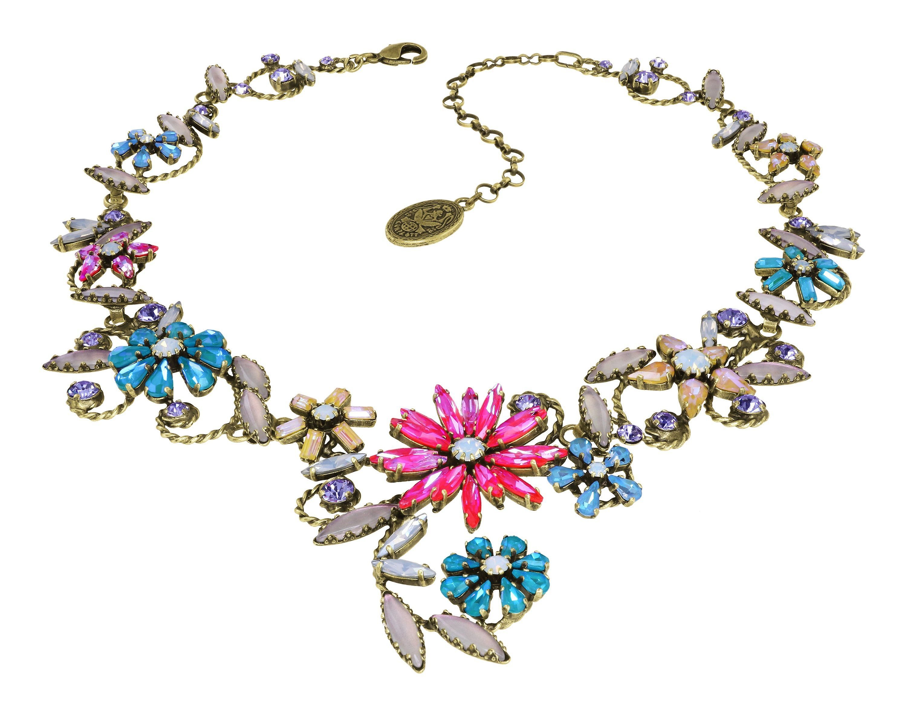Bild für Halskette Collier Twisted Blossom Multi  