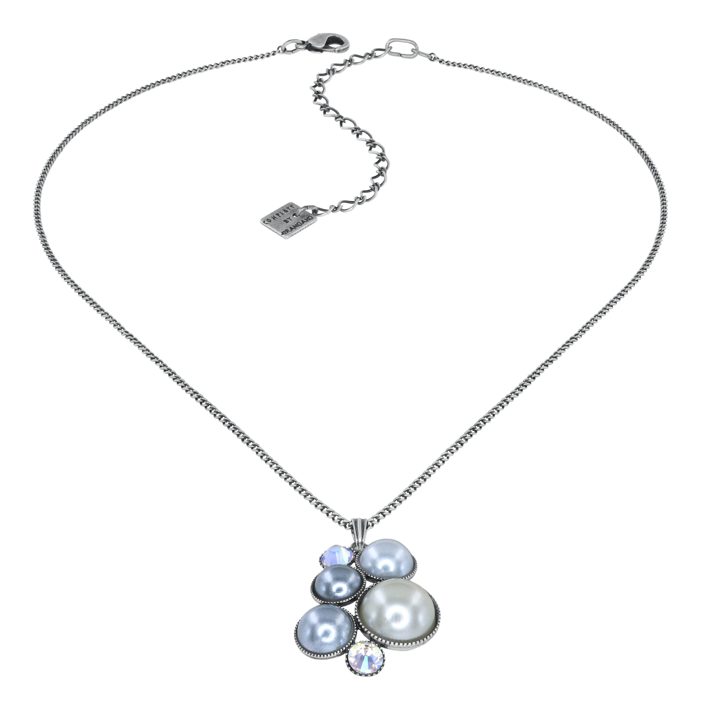 image for Necklace Pendant Bubble Cascade White  