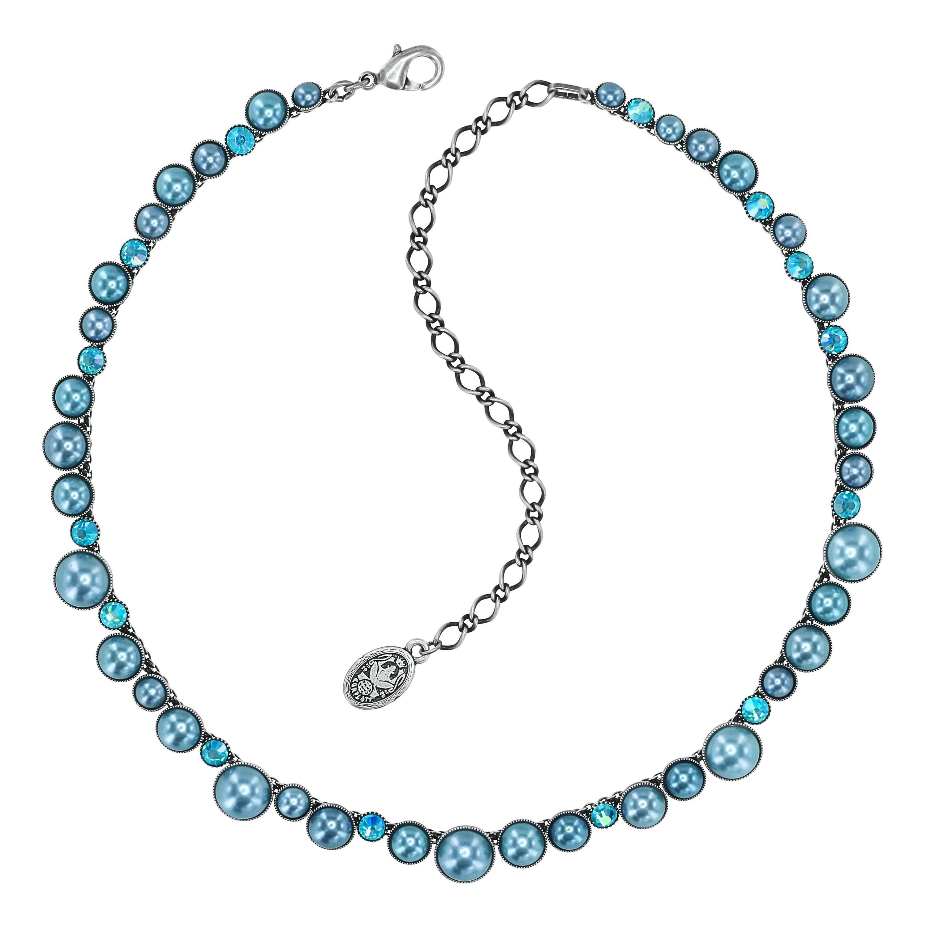 image for Necklace Bubble Cascade Blue  