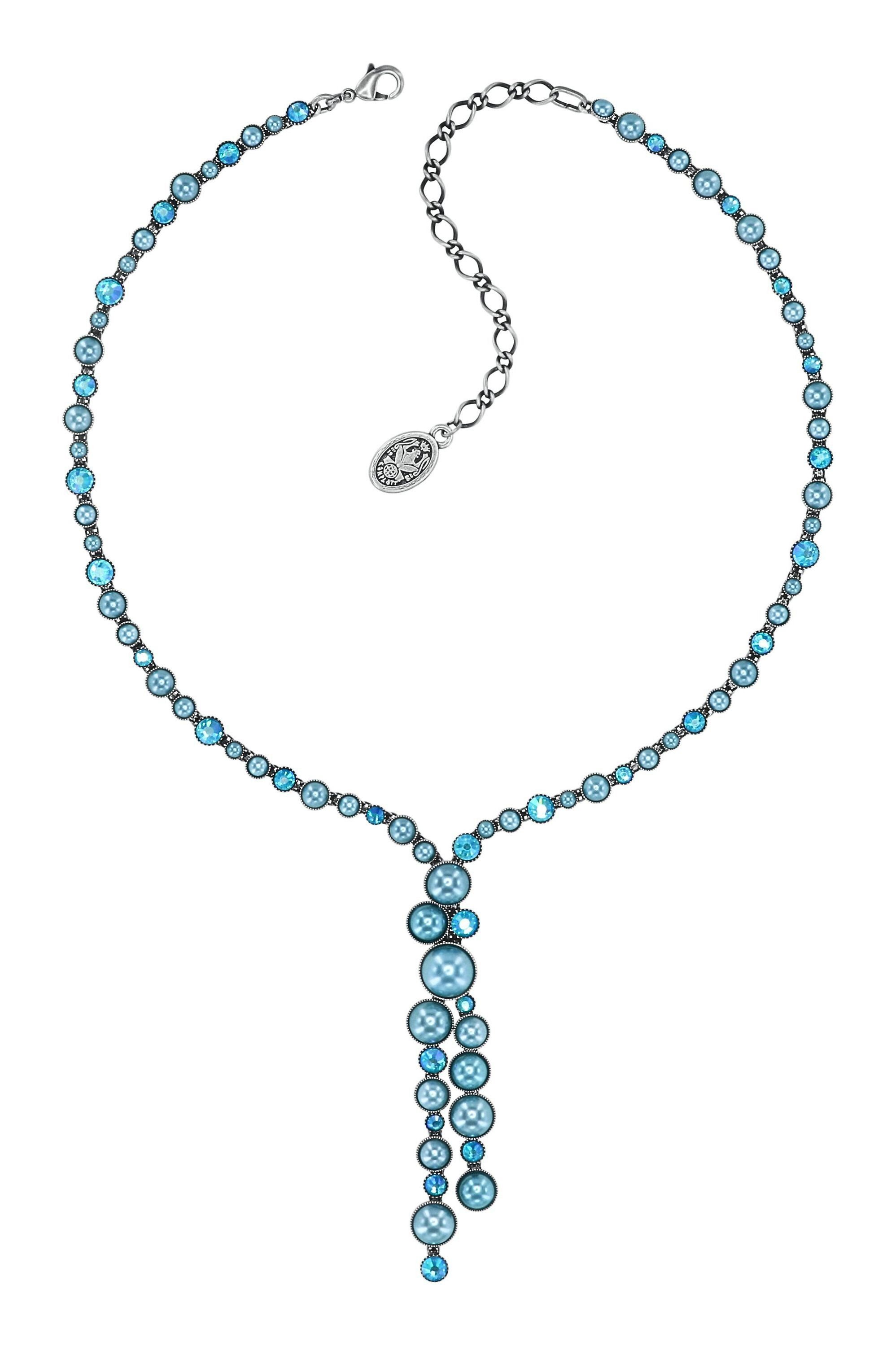 image pour Collier-Y Bubble Cascade Bleu  