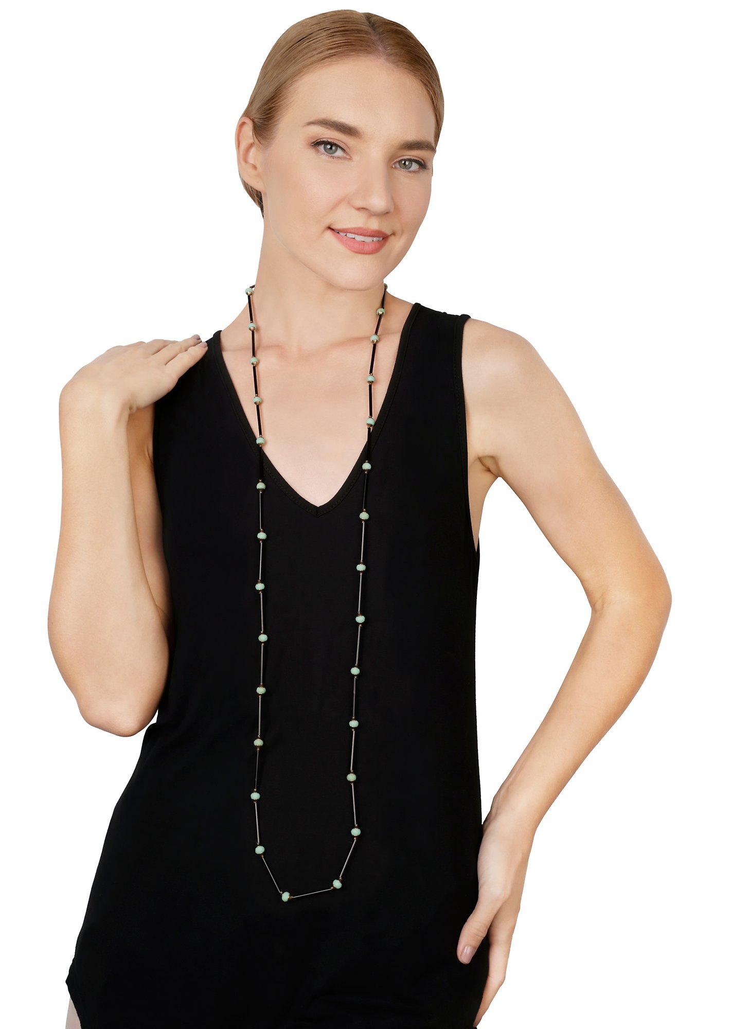 image for Necklace Beat of the Beads Green  