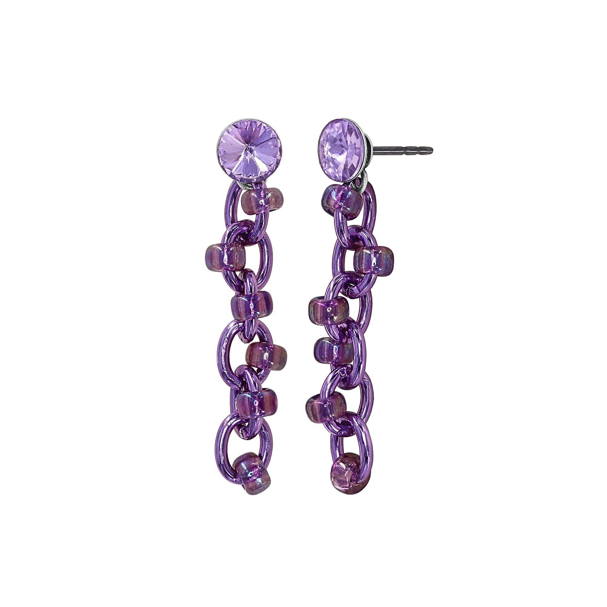 image pour Clou d'oreille pendant Beach Club Lila  