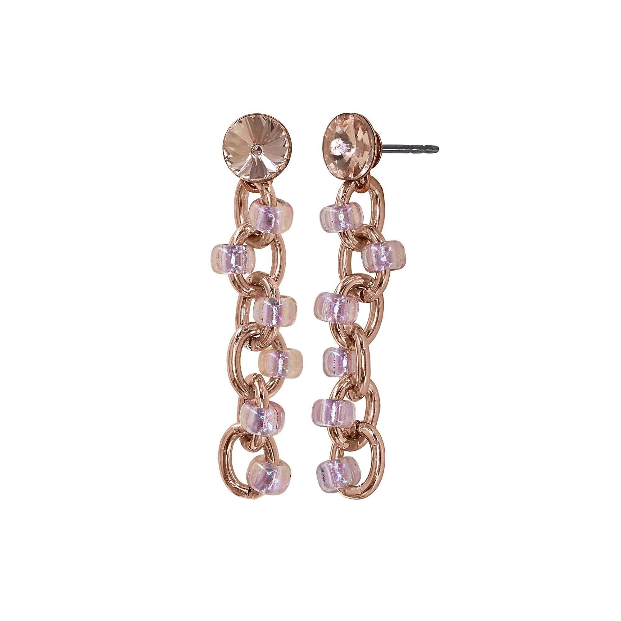 Bild für Ohrstecker baumelnd Beach Club Beige / Pink  