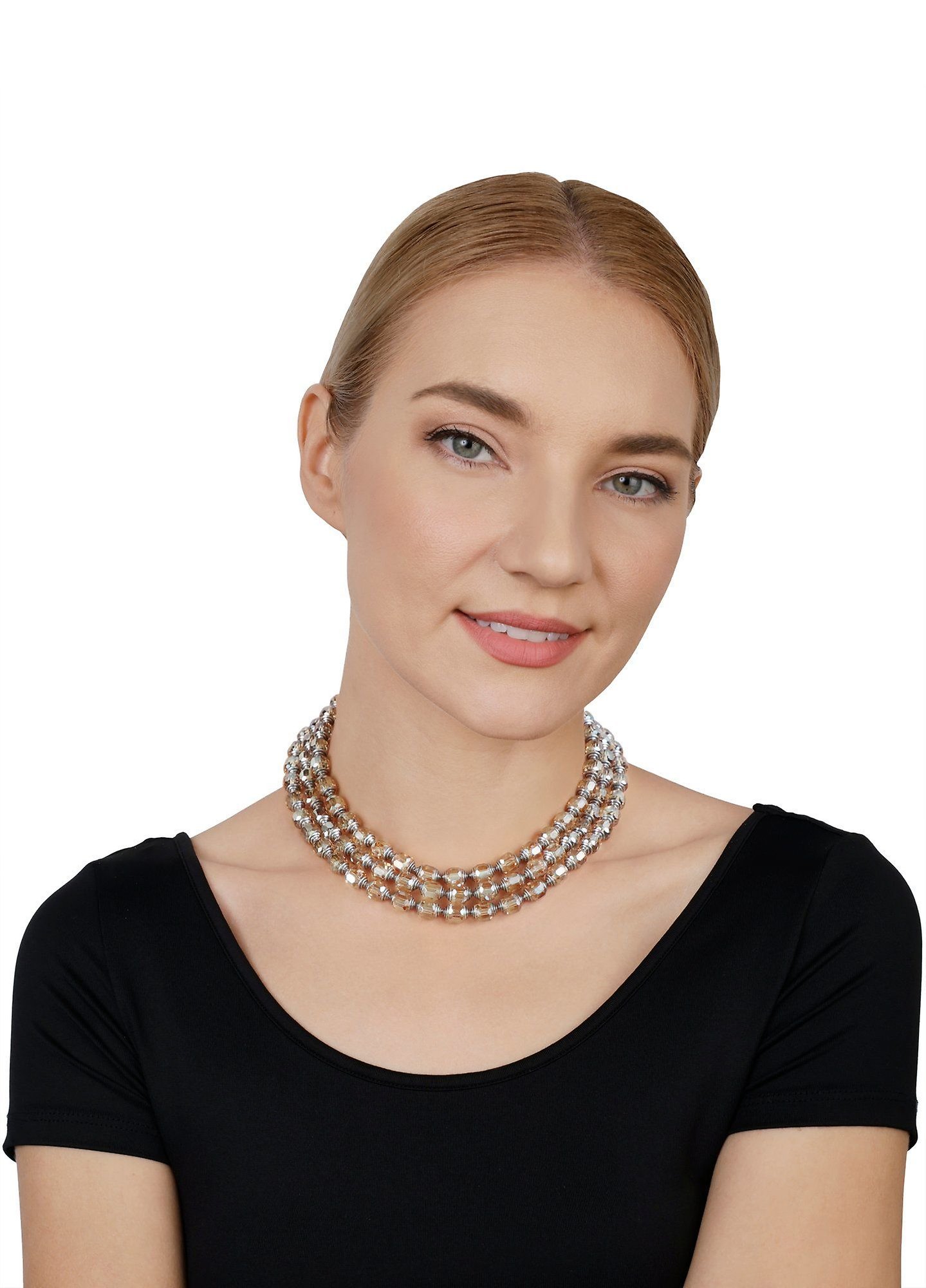 image pour Collier Crystal Snake Marron  