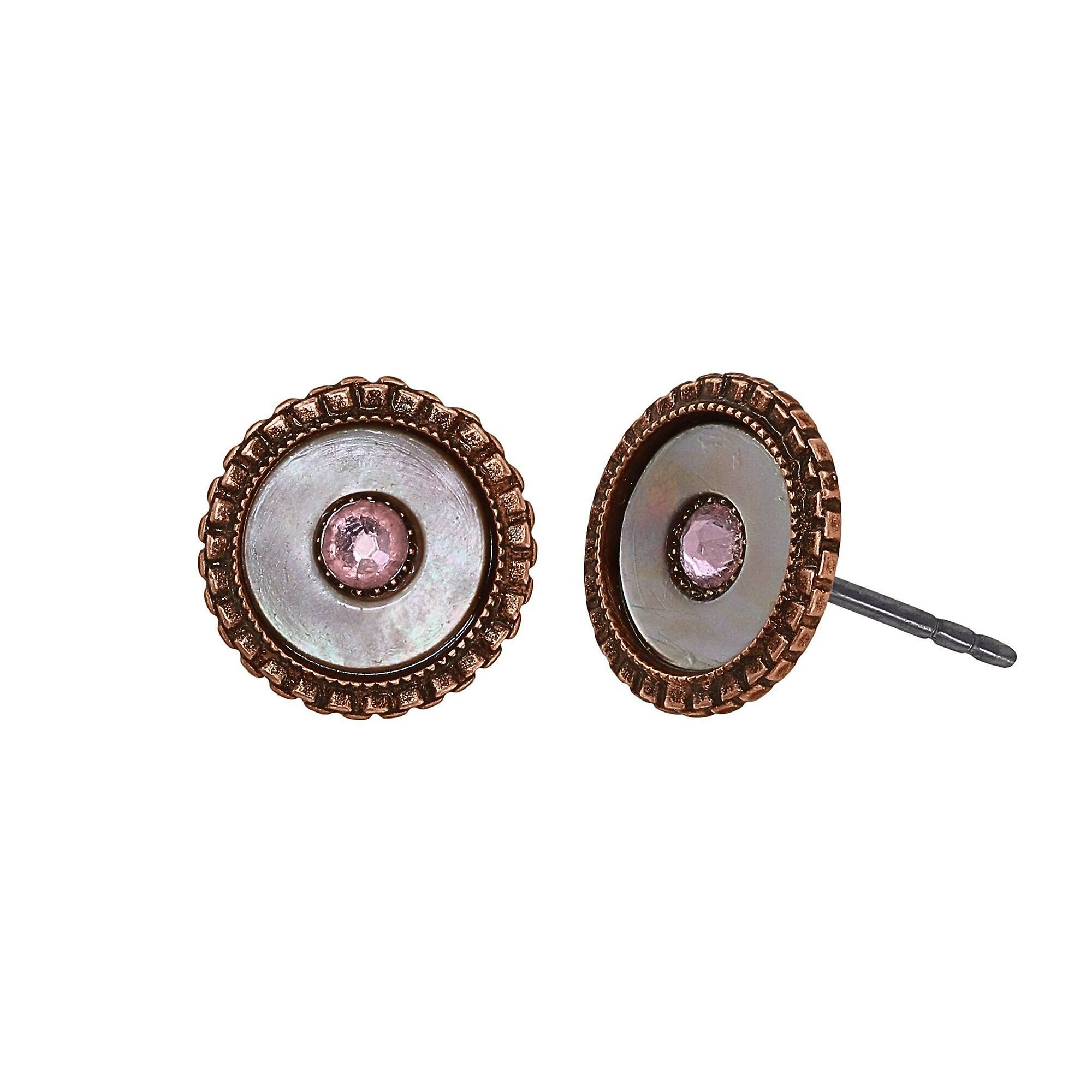image for Earring Stud Lost and Found Copper  