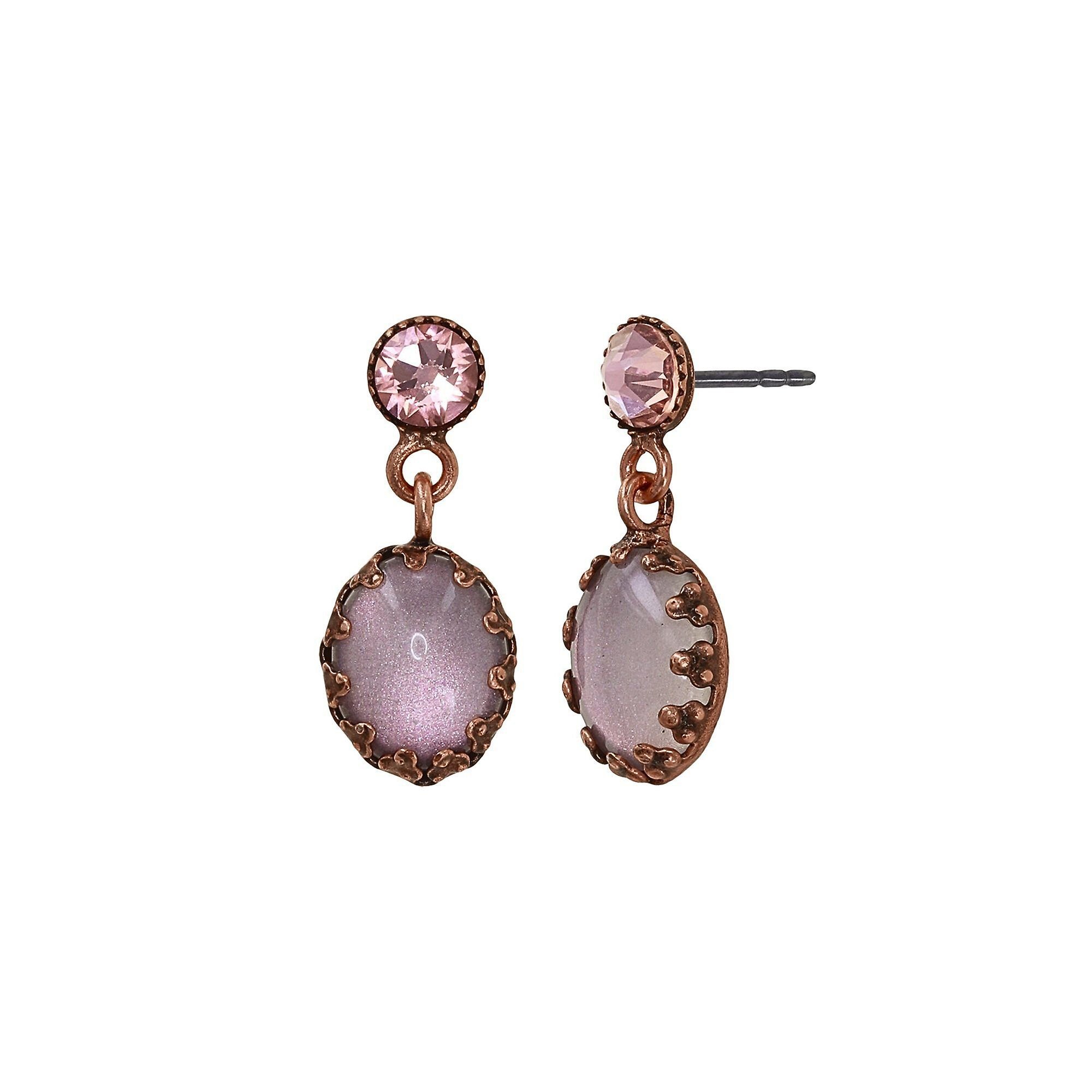 image for Earring Stud Dangling Lost and Found Copper  