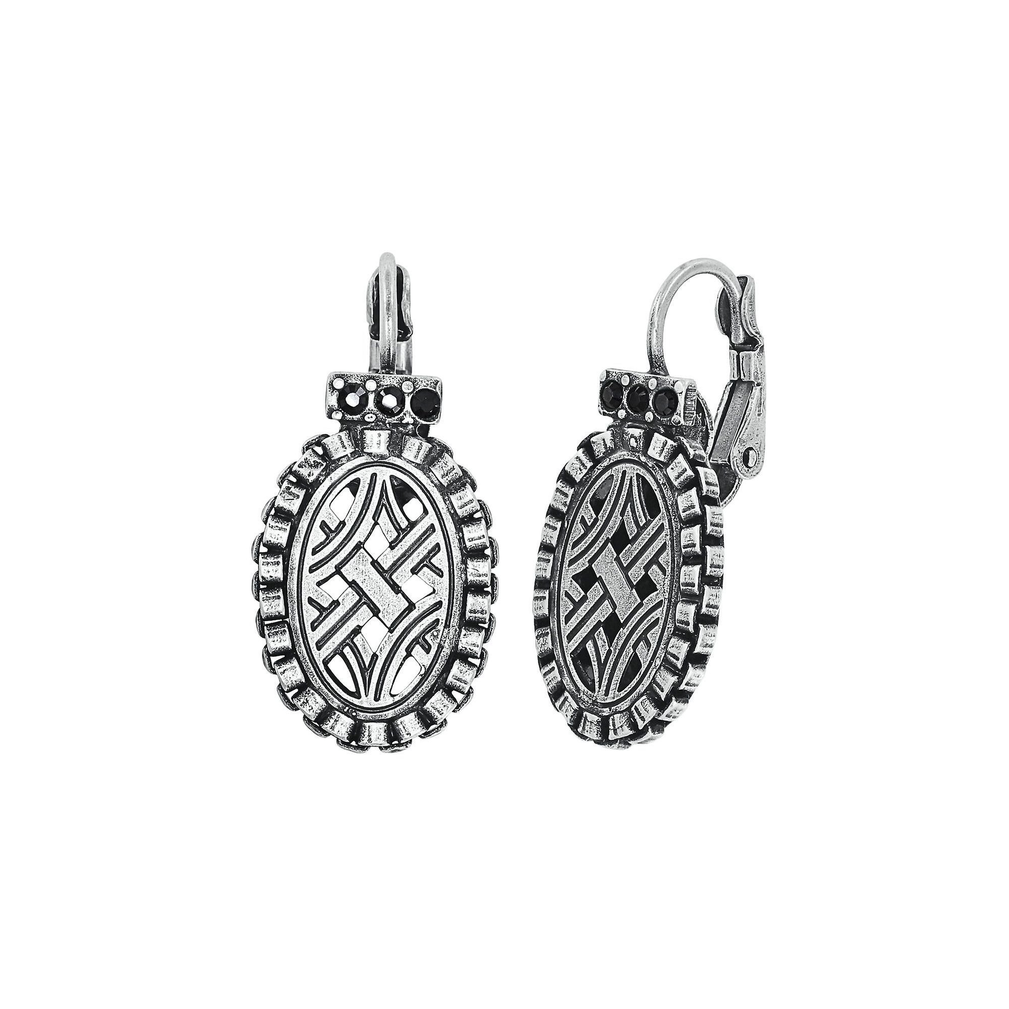 image for Earring Eurowire Lost and Found Silver  