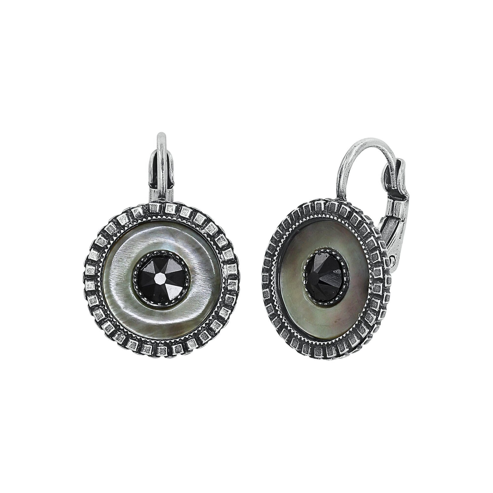 image for Earring Eurowire Lost and Found Silver  