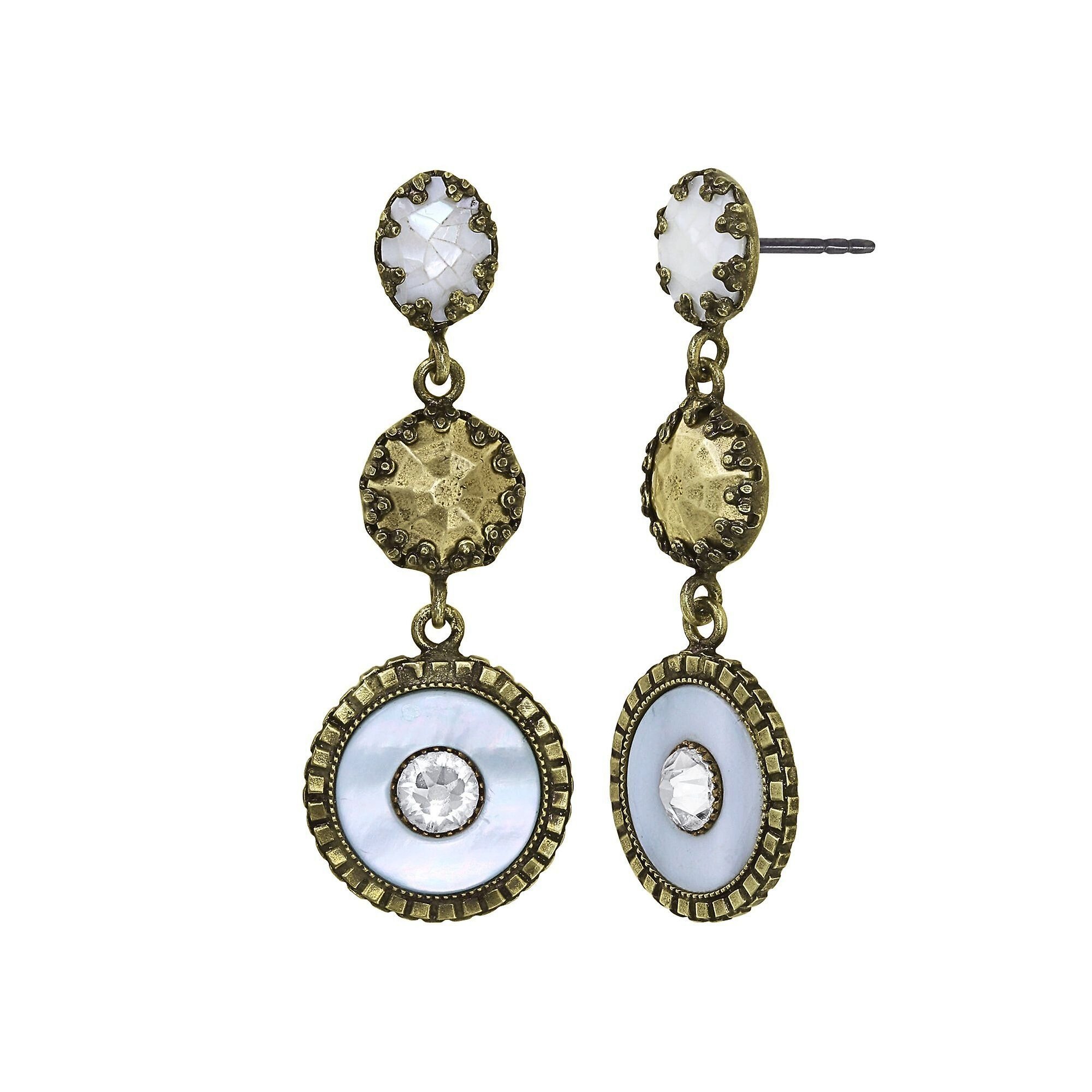 image pour Clou d'oreille pendant Lost and Found Laiton  