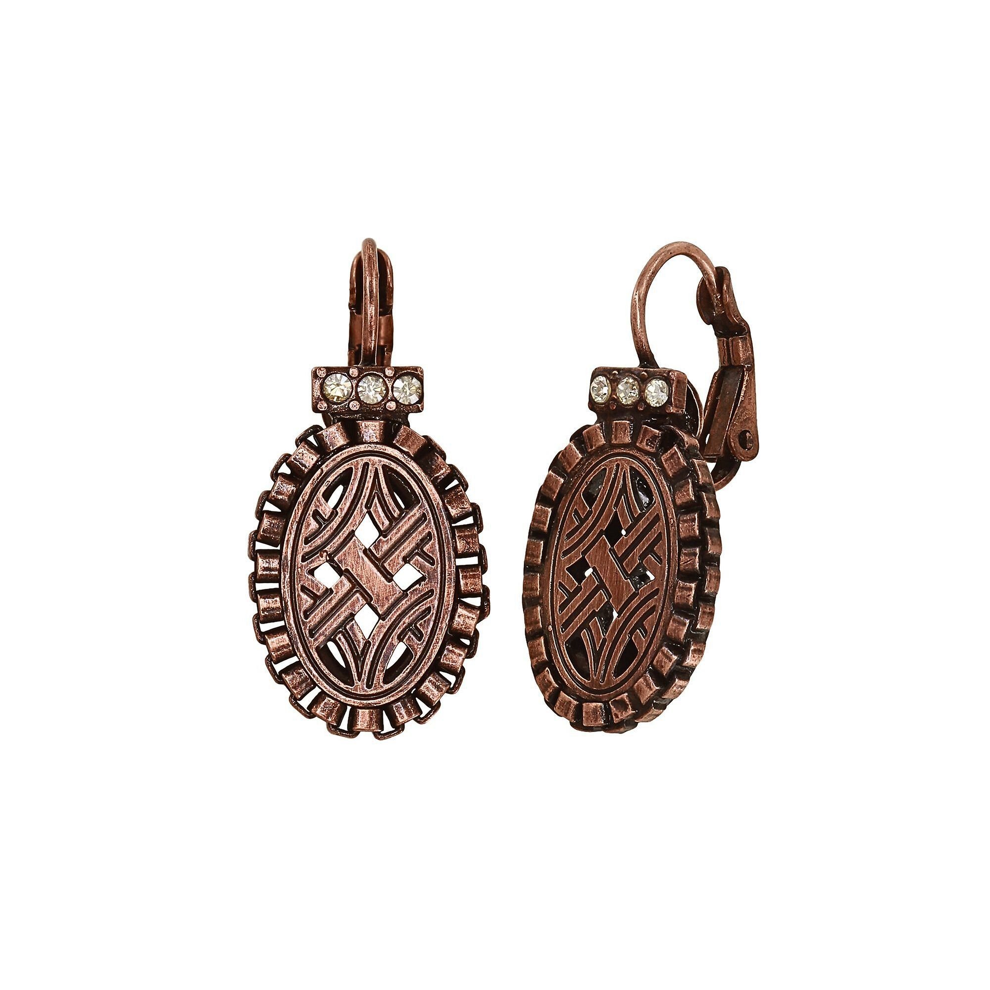 image for Earring Eurowire Lost and Found Copper  