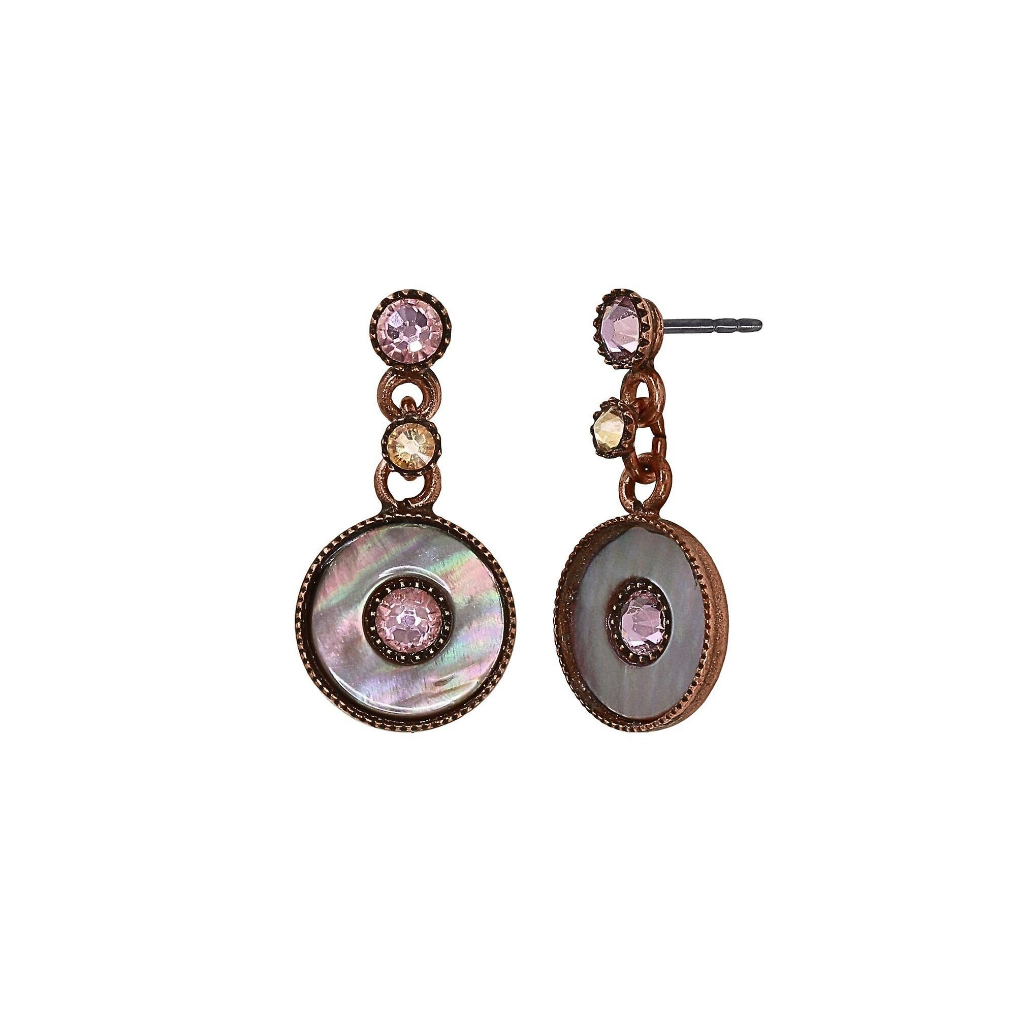 image for Earring Stud Dangling Lost and Found Copper  