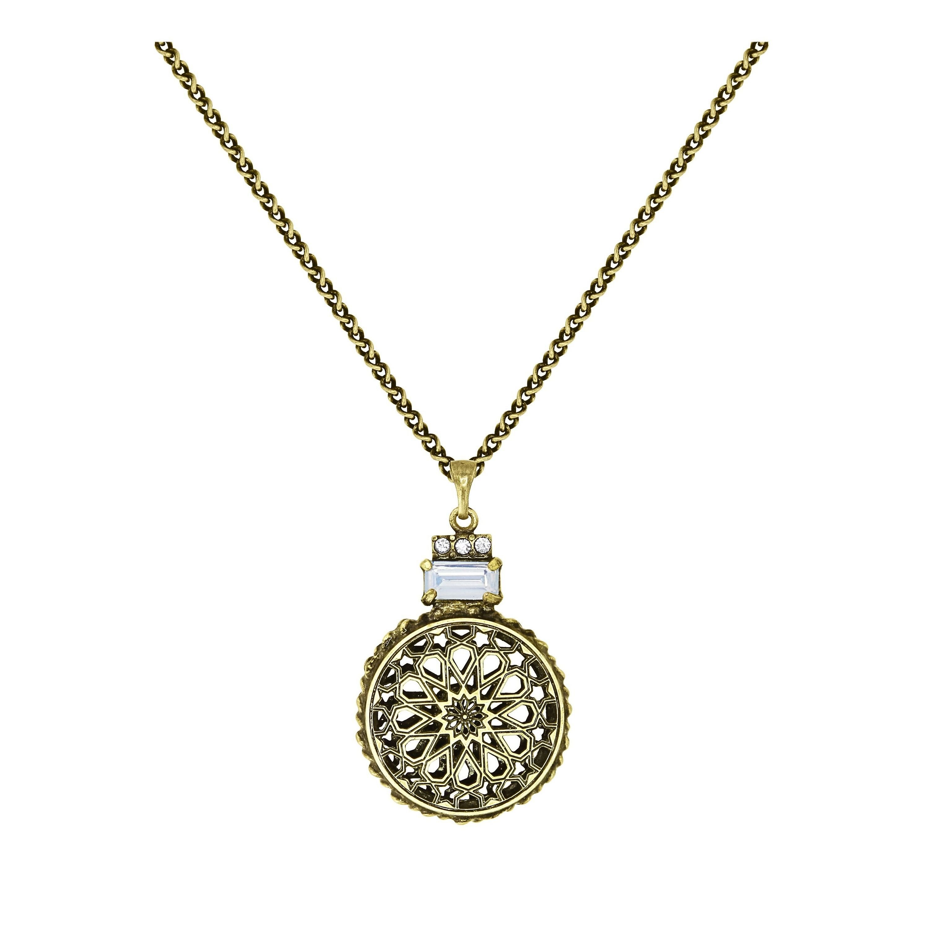 image for Necklace Pendant (Long) Lost and Found Brass  