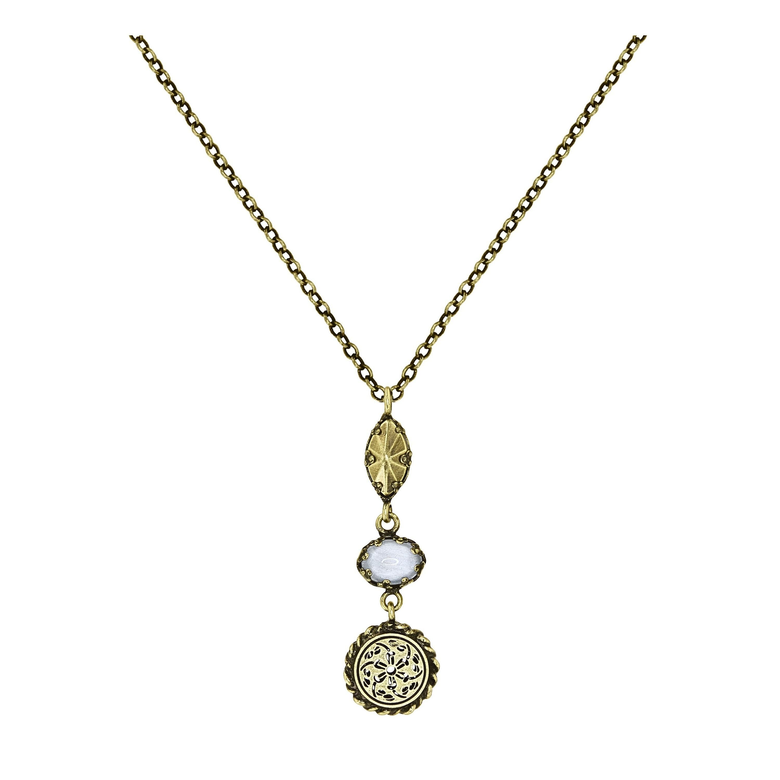 image for Necklace Pendant Lost and Found Brass  
