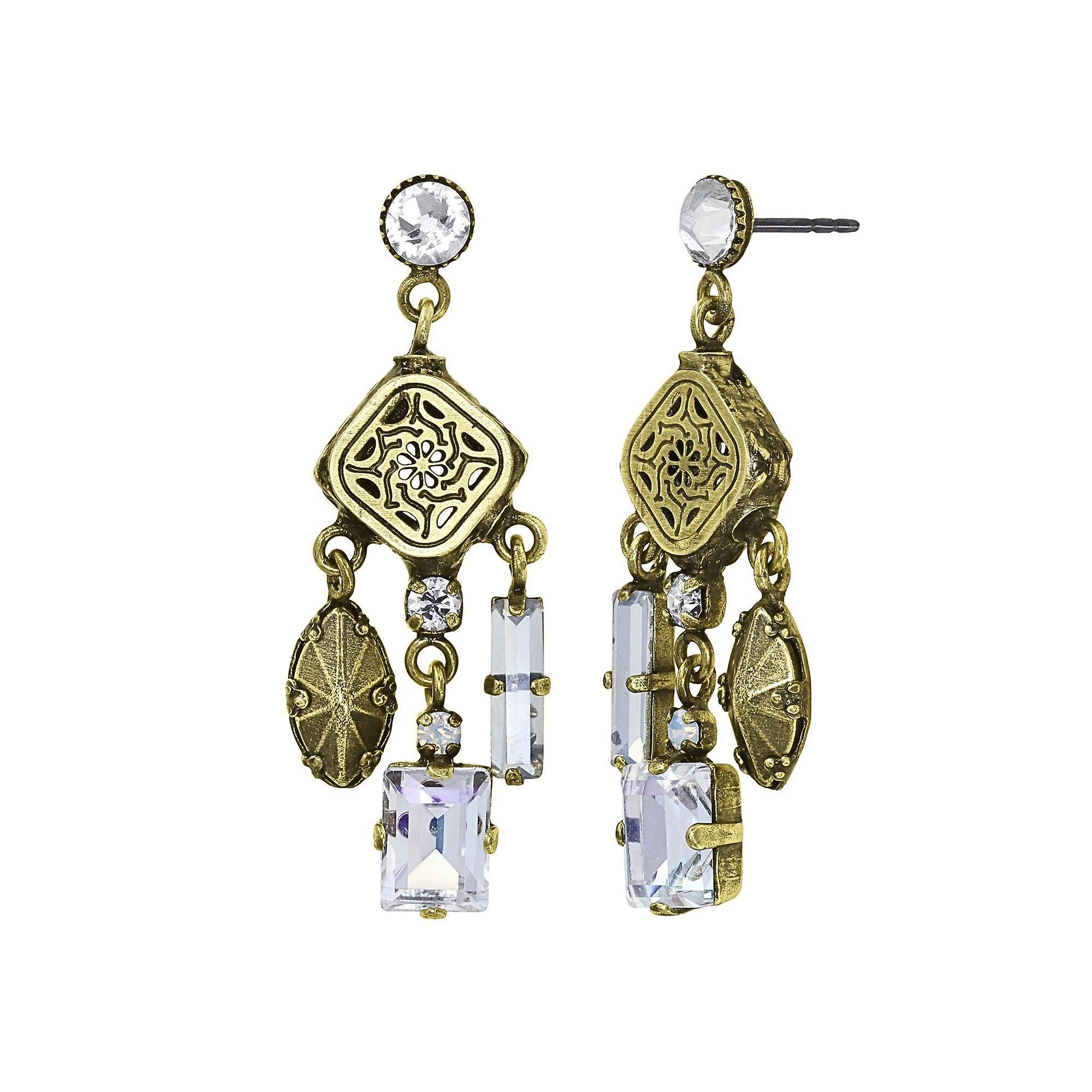 image pour Clou d'oreille pendant Lost and Found Laiton  
