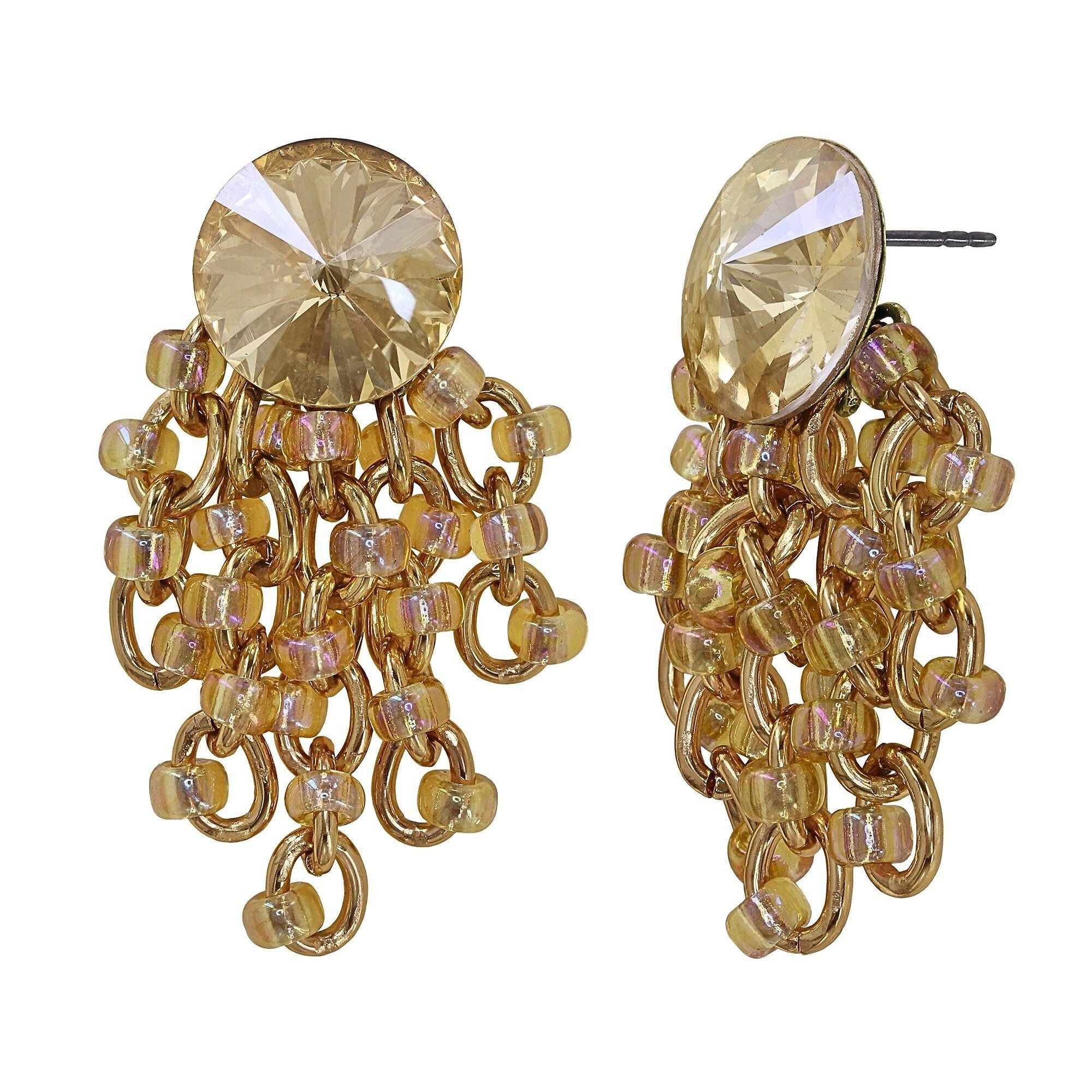 image pour Clou d'oreille pendant Beach Club Beige  
