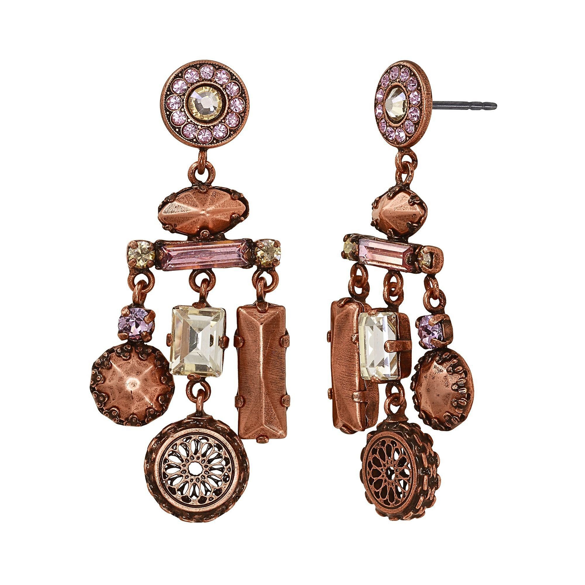 image for Earring Stud Dangling Lost and Found Copper  