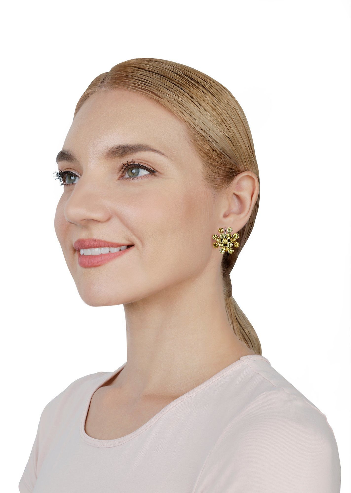 image pour Boucles d'oreilles Eurowire Magic Fireball Jaune  Classic Size (21mm Ø)