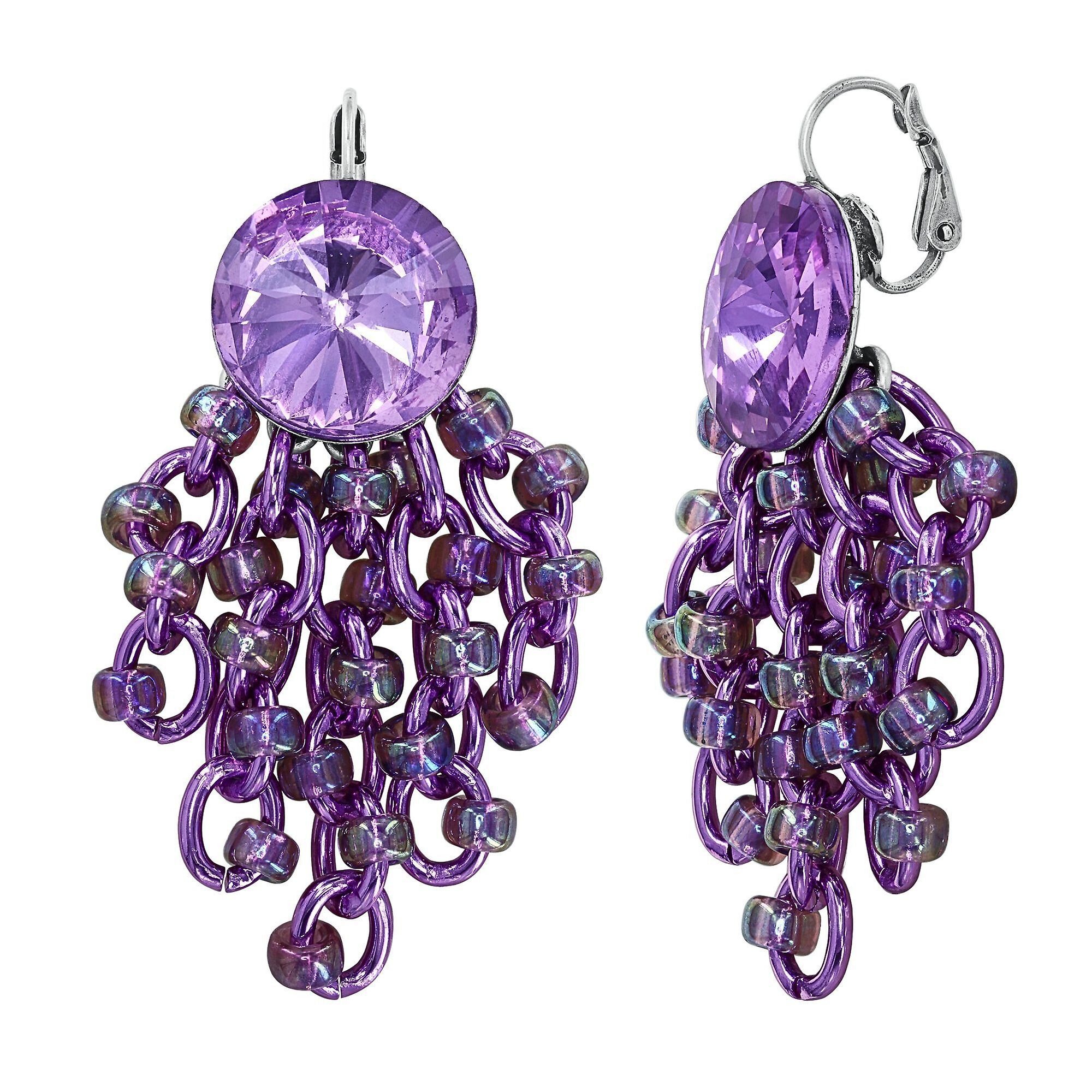 image for Earring Eurowire Dangling Beach Club Lila  