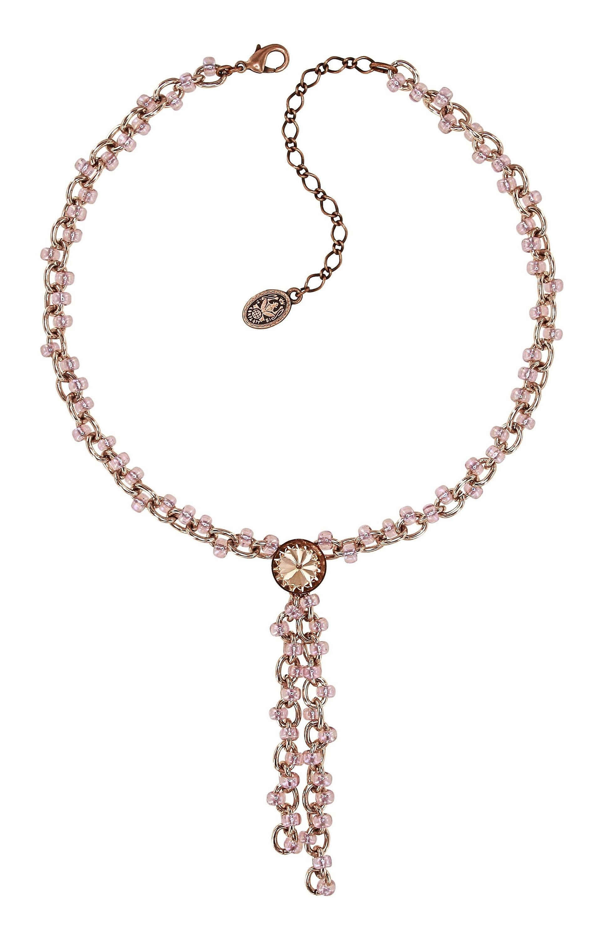 Bild für Halskette Y-Form Beach Club Beige / Pink  