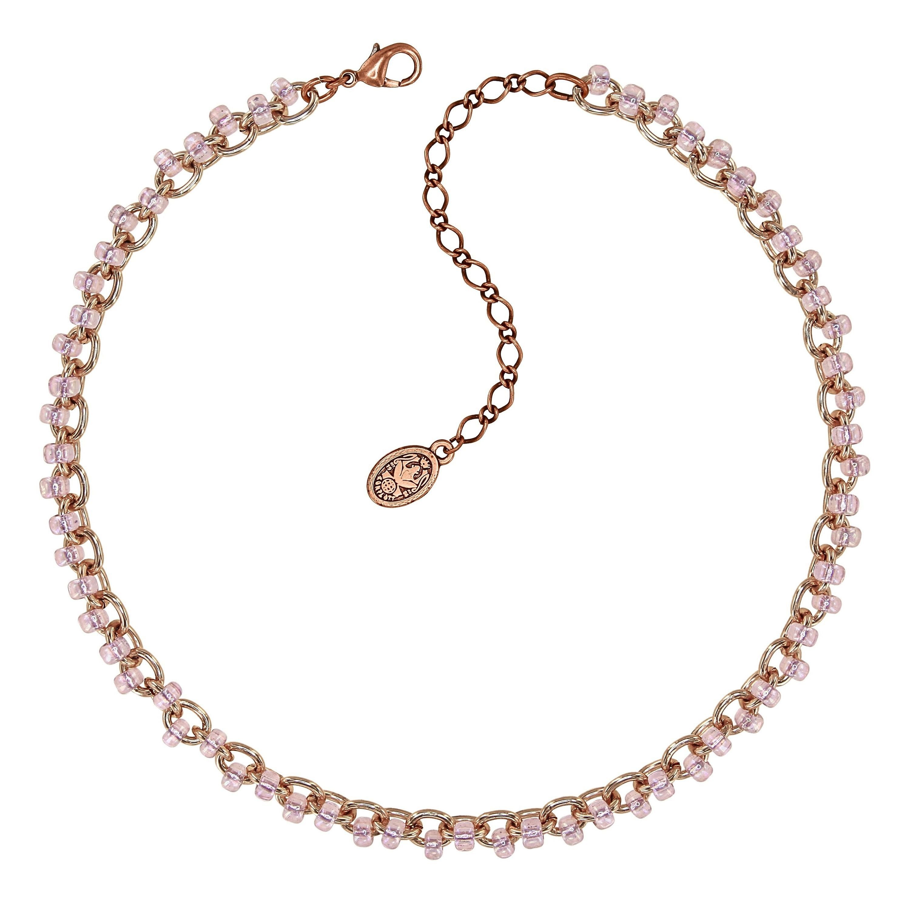 Bild für Halskette Beach Club Beige / Pink  