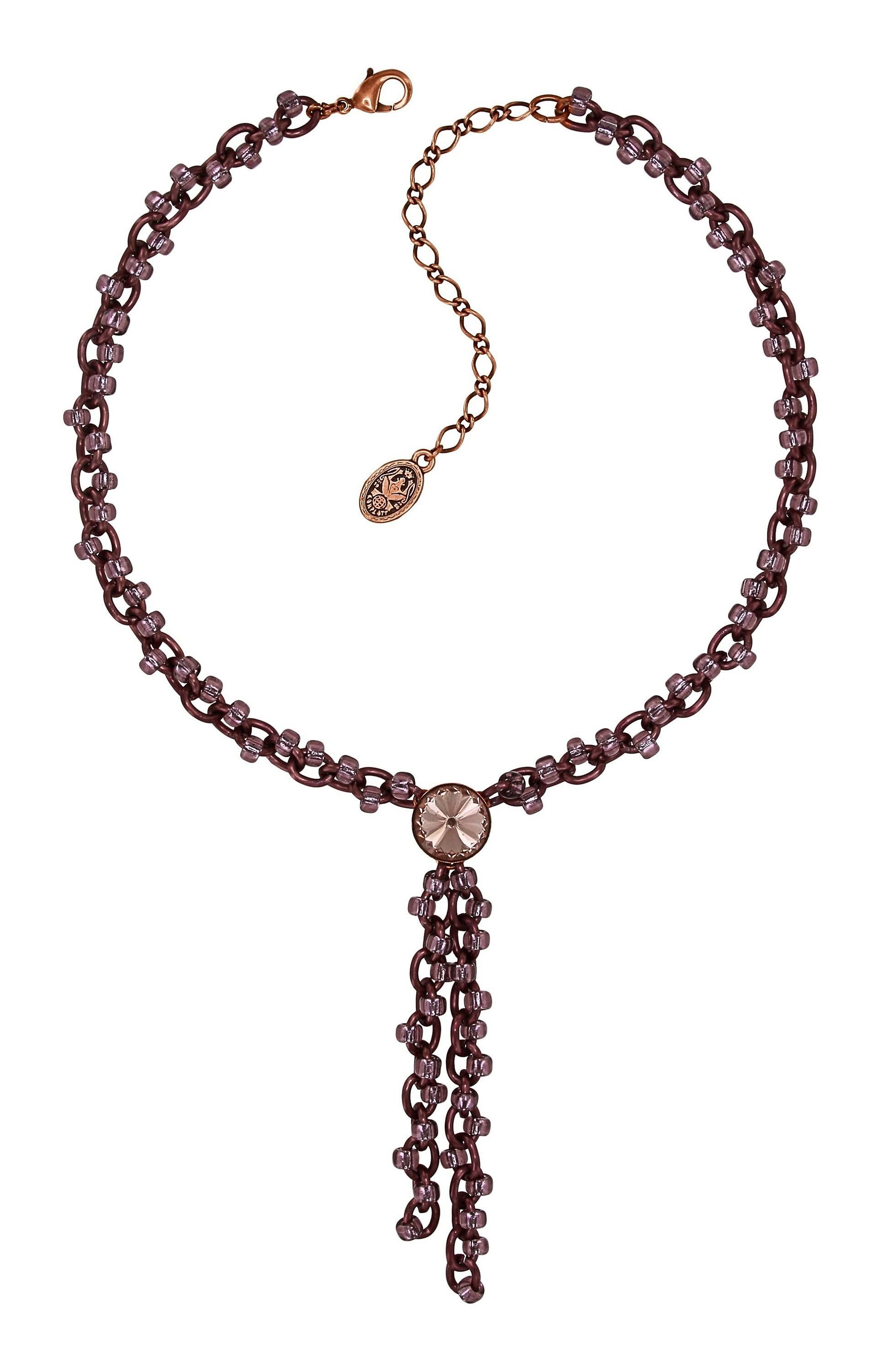 image for Necklace-Y Beach Club Brown / Pink  