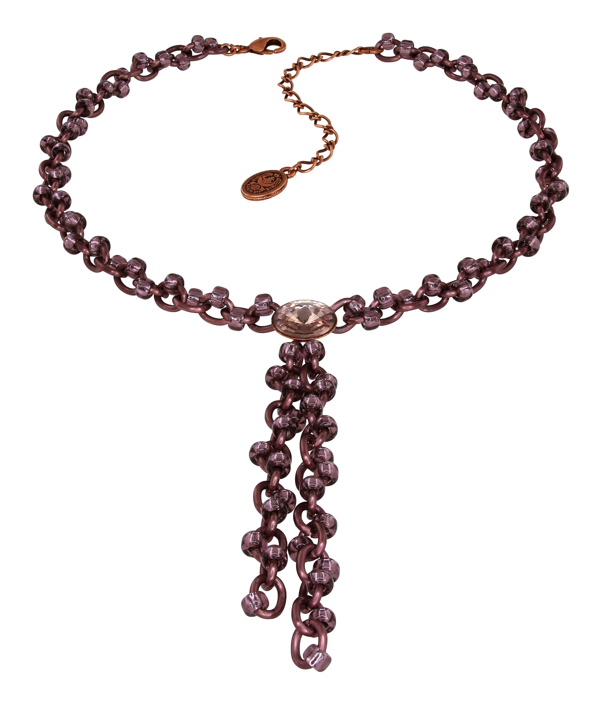 image for Necklace-Y Beach Club Brown / Pink  