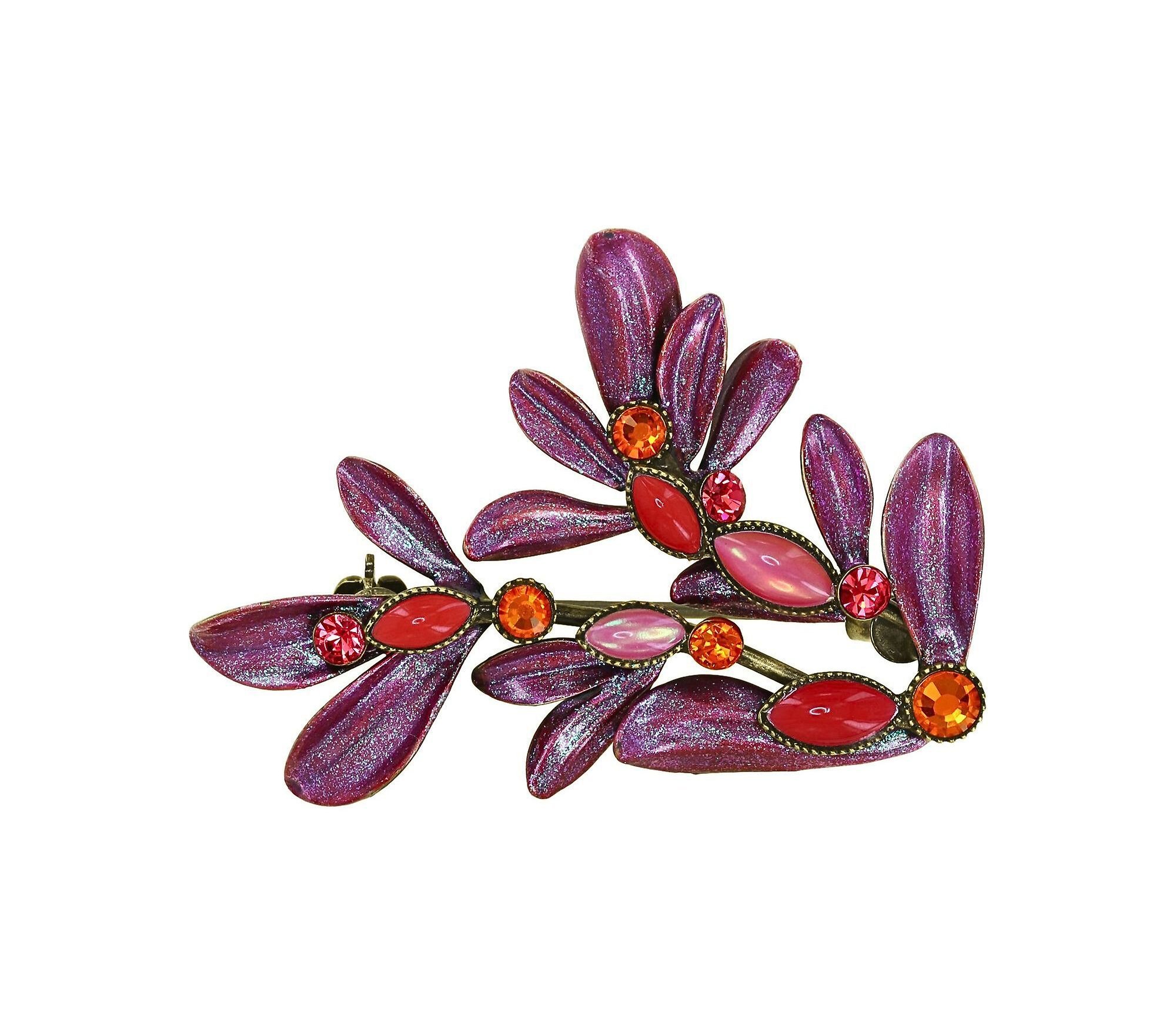Bild für Brosche Crystal Corals Korallenfarbig  