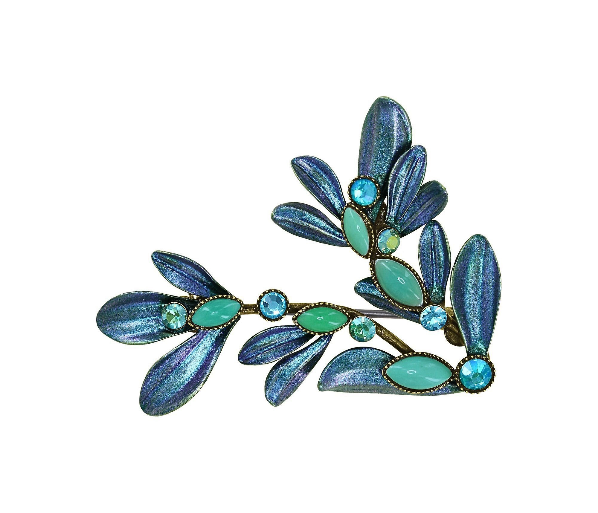 image for Brooch Crystal Corals Green  