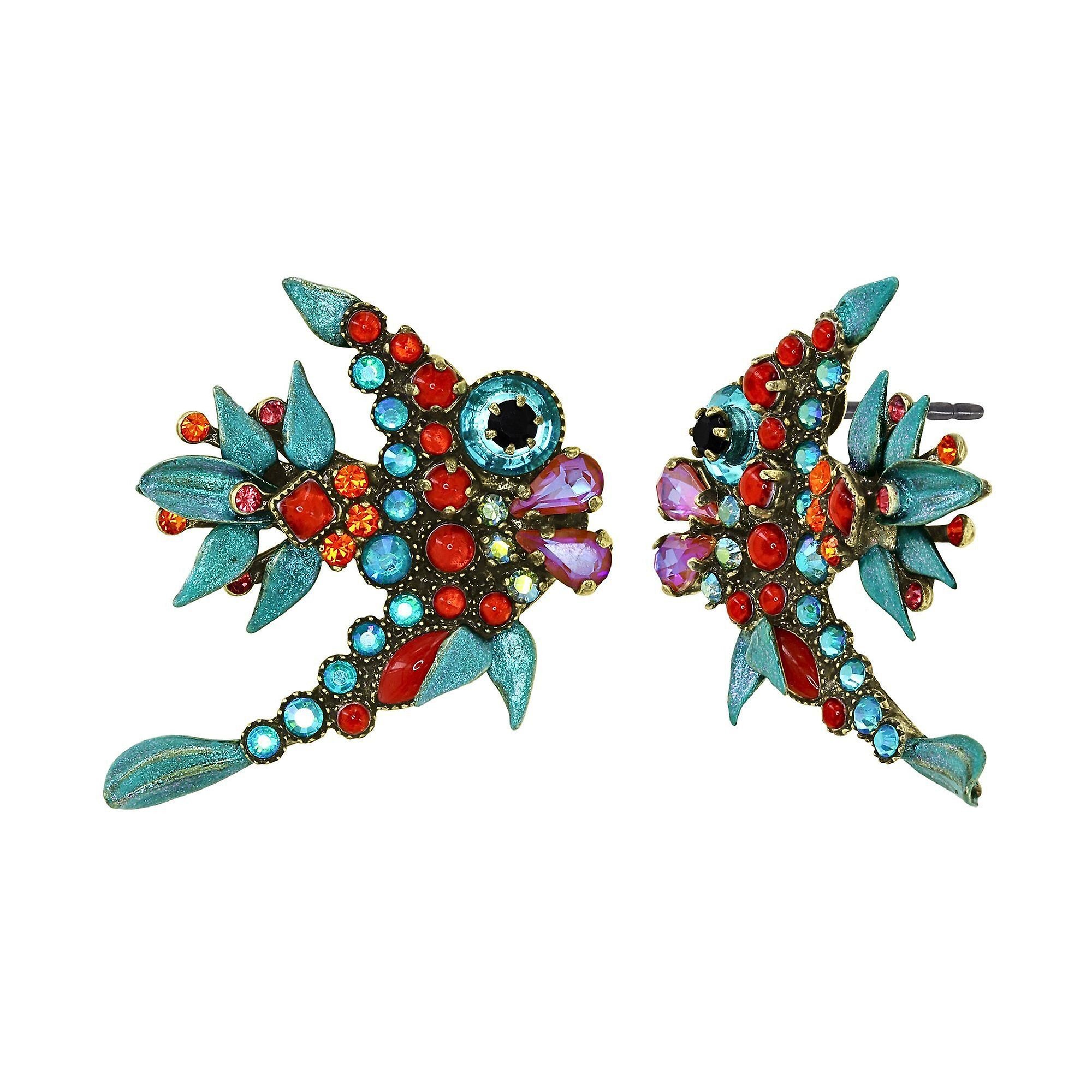 image for Earring Stud School of Fish Multi  size XS