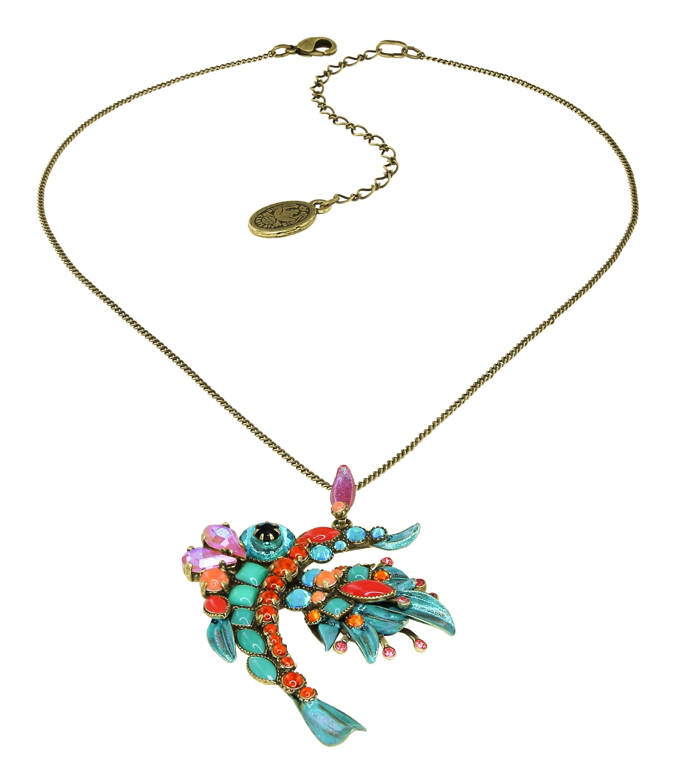 image for Necklace Pendant School of Fish Multi  size M