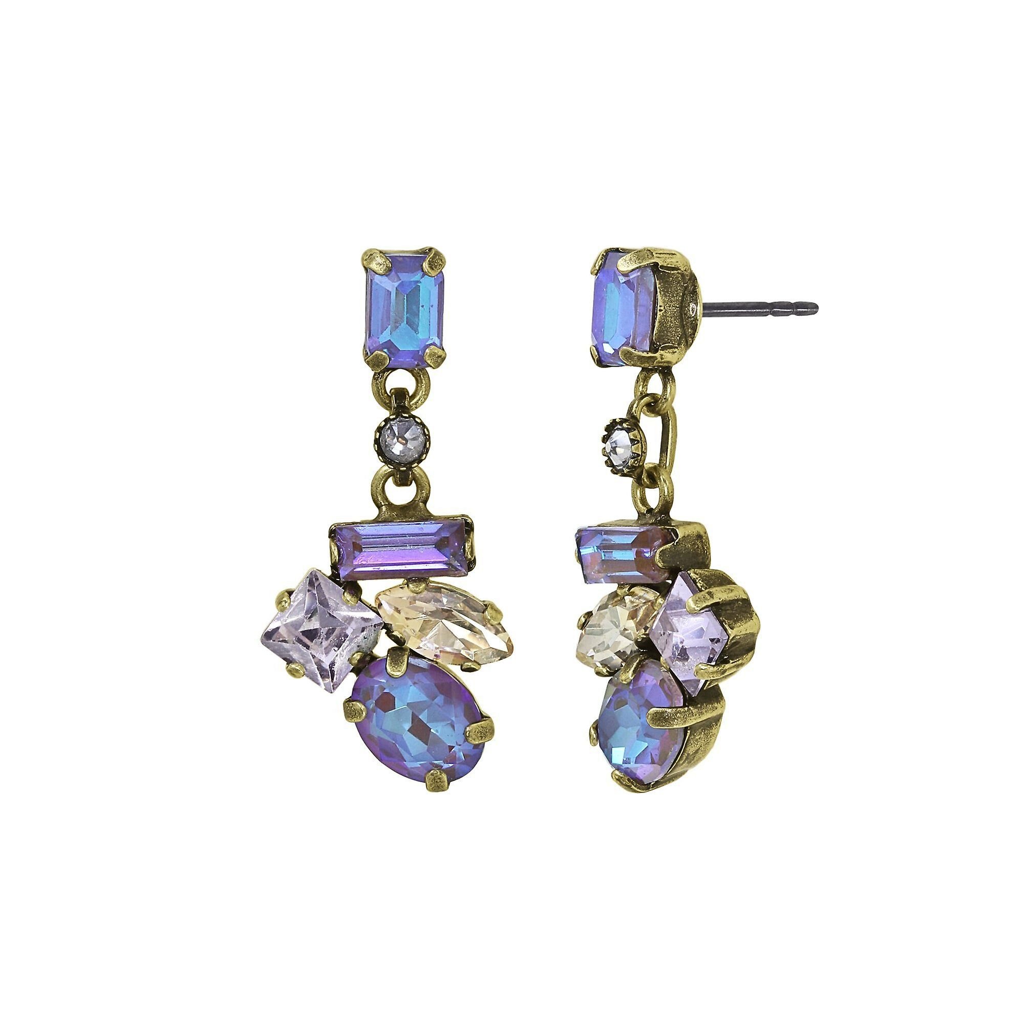 image for Earring Stud Dangling Mess to Impress Pastel Multi  