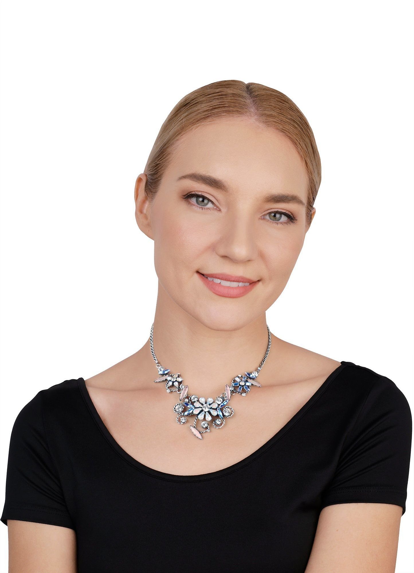image pour Collier Twisted Blossom Blanc  