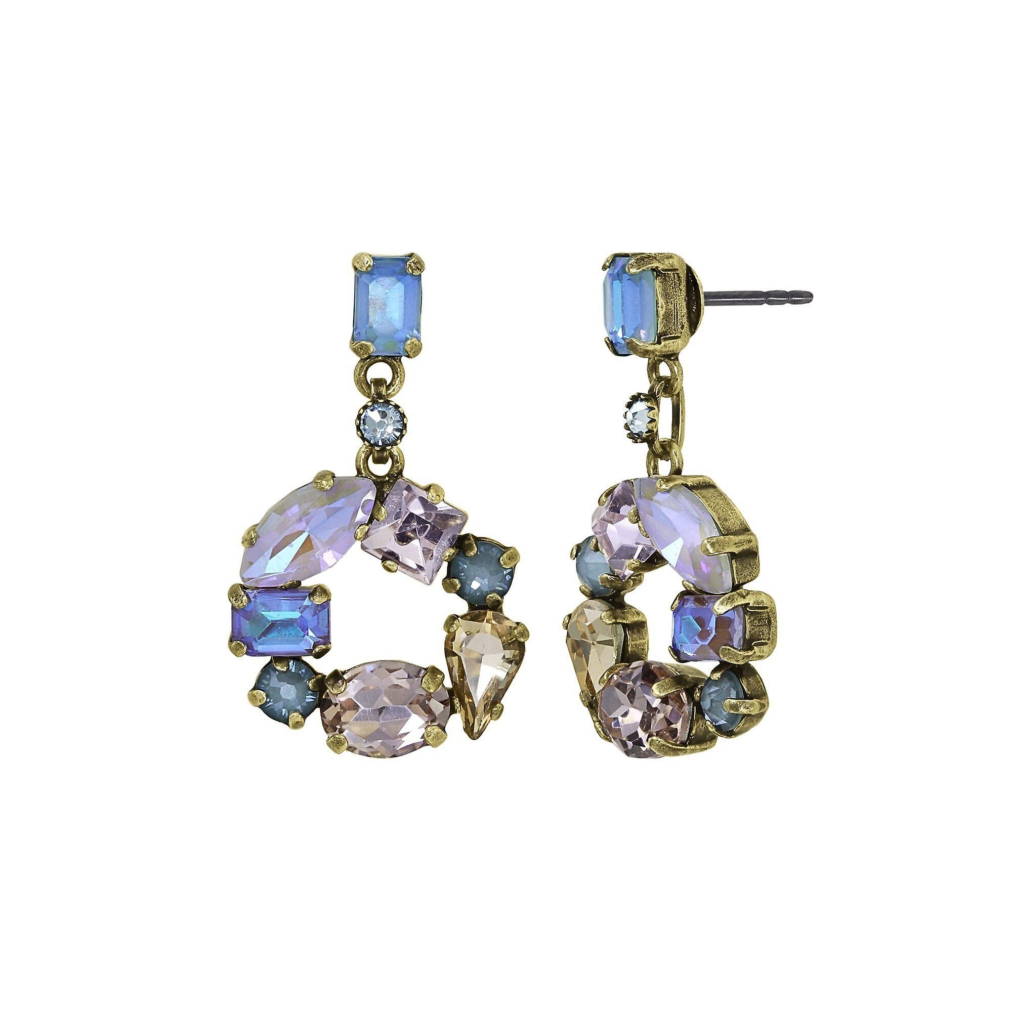 image for Earring Stud Dangling Mess to Impress Pastel Multi  