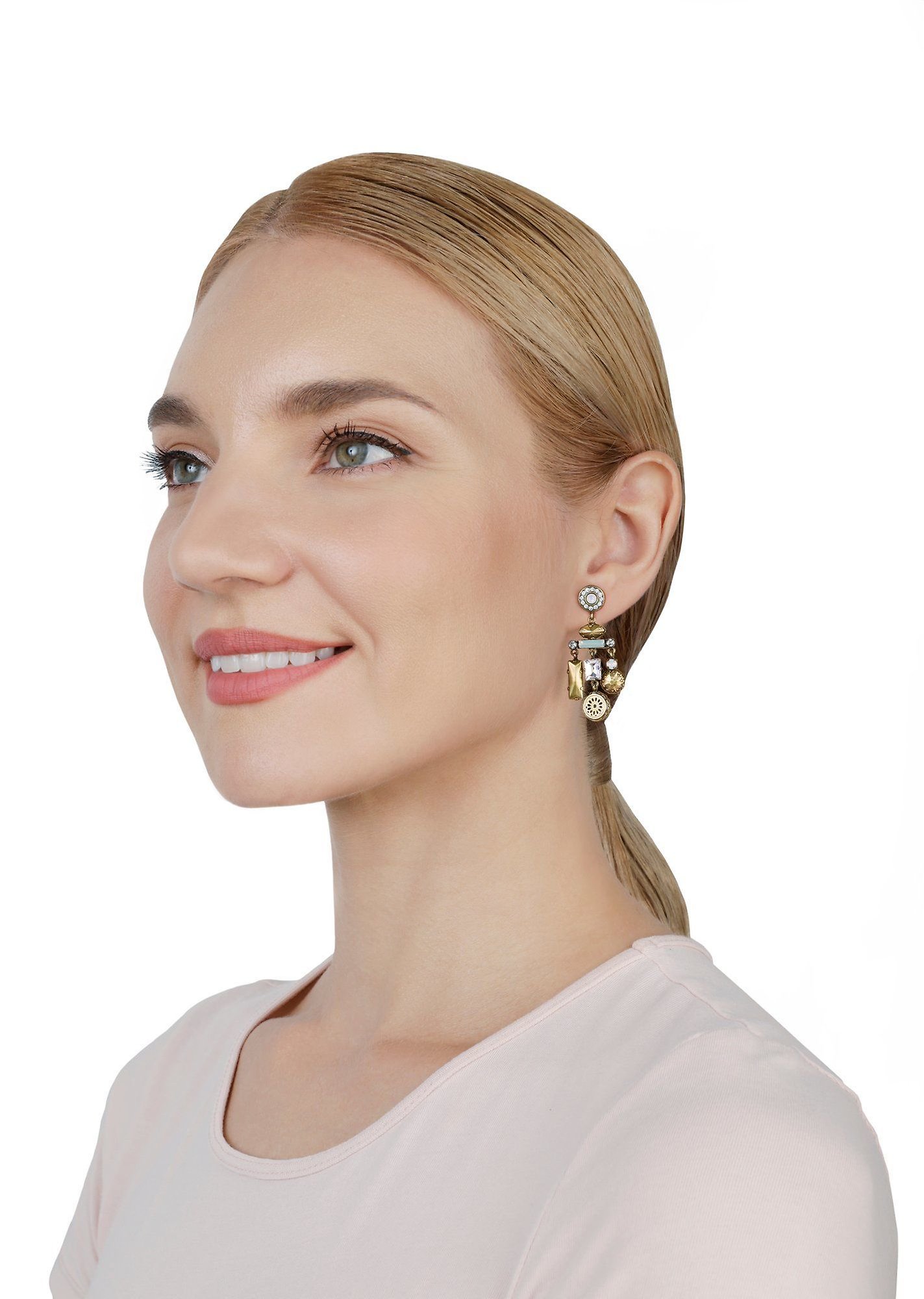 image pour Clou d'oreille pendant Lost and Found Laiton  