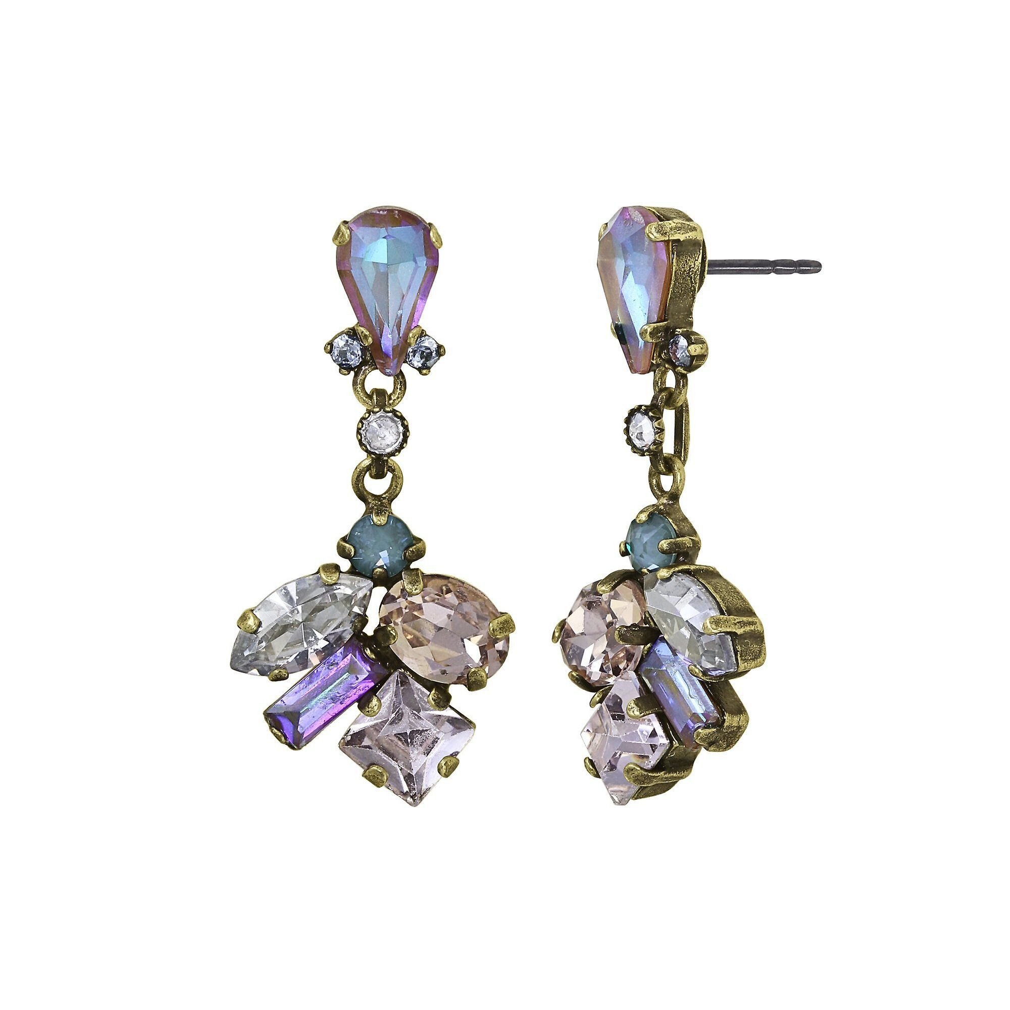image for Earring Stud Dangling Mess to Impress Pastel Multi  