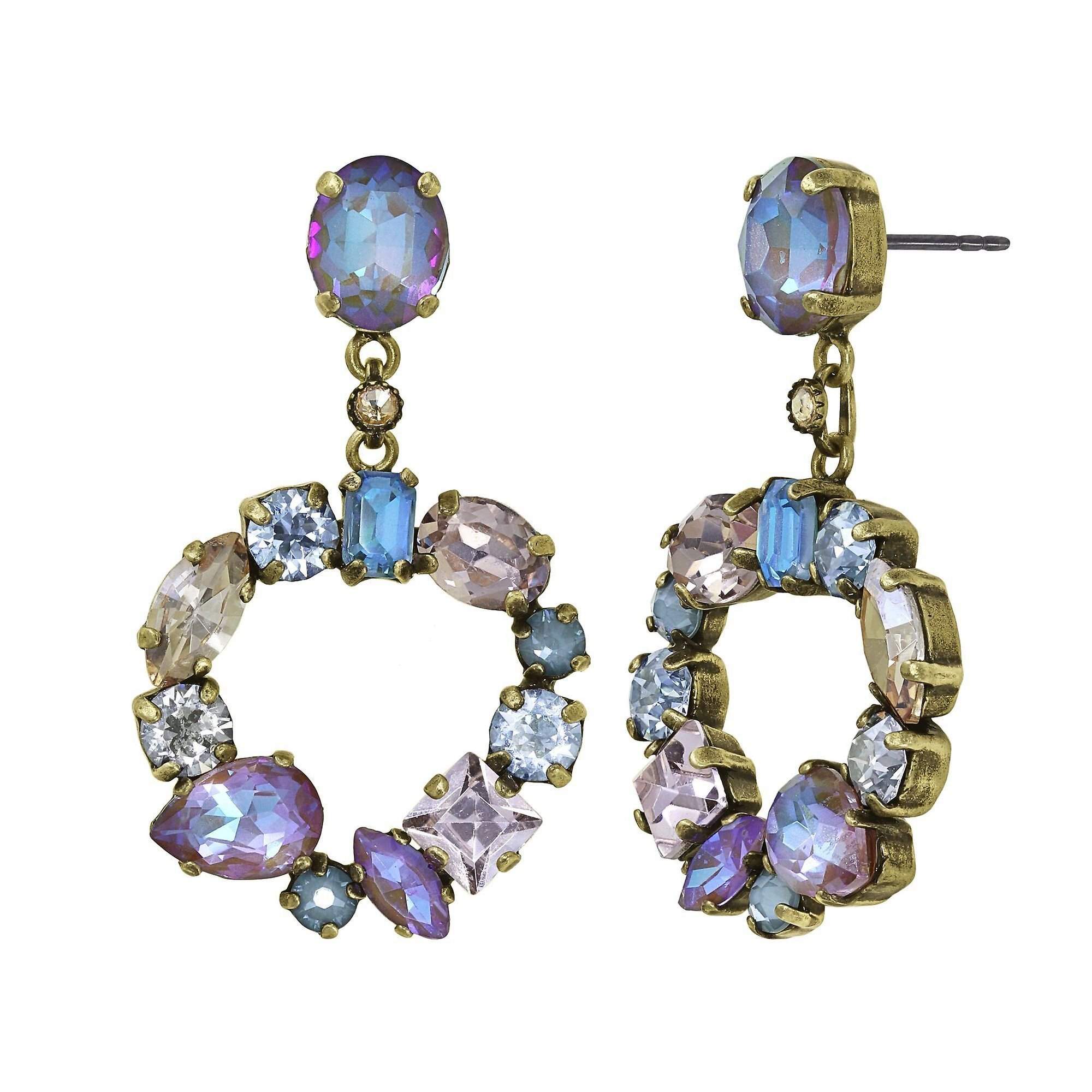 image for Earring Stud Dangling Mess to Impress Pastel Multi  