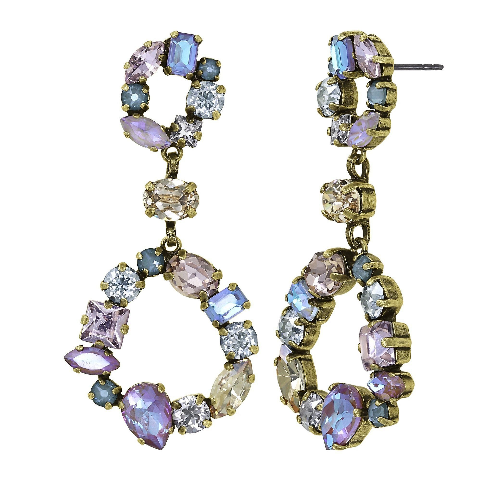 image for Earring Stud Dangling Mess to Impress Pastel Multi  