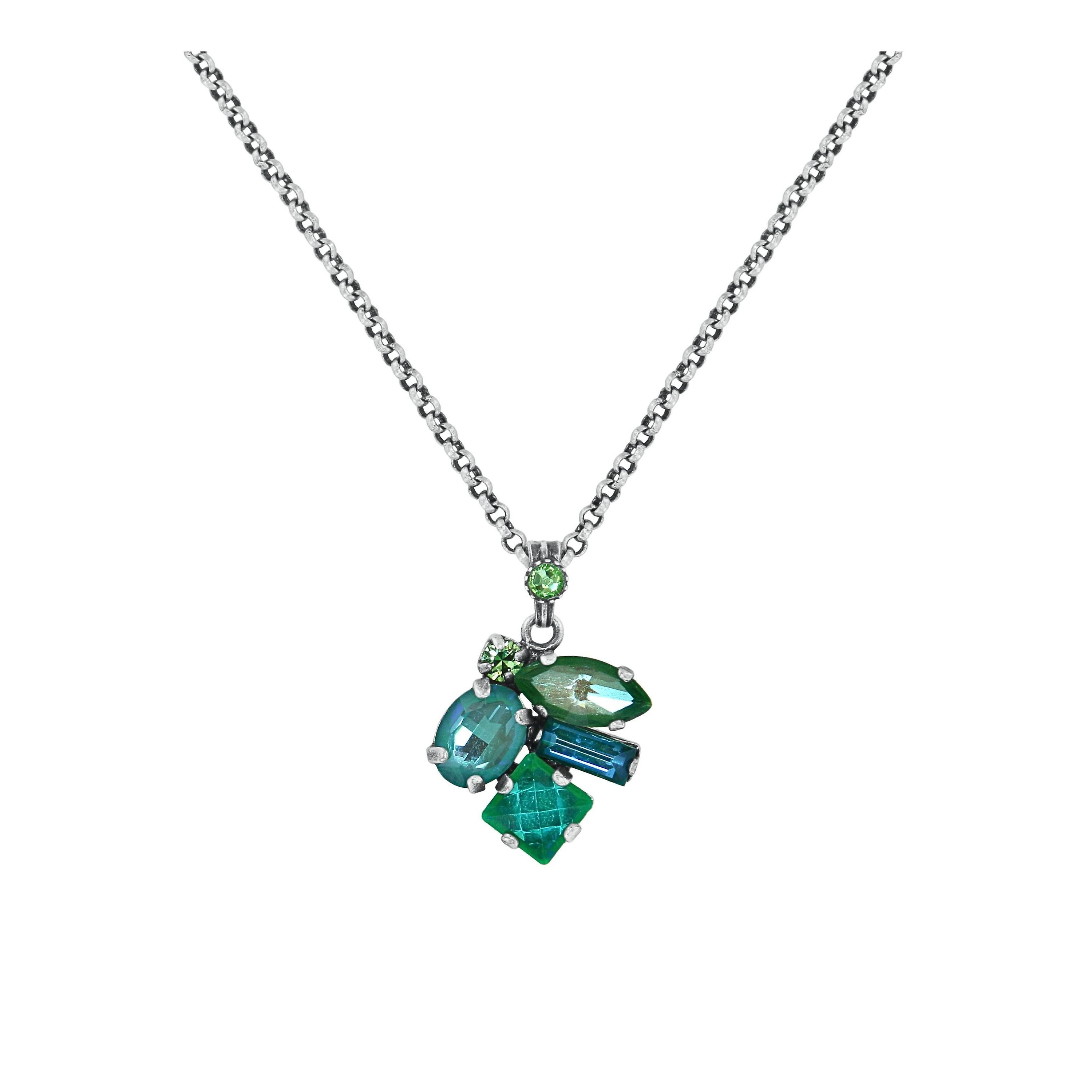 image for Necklace Pendant Mess to Impress Green  