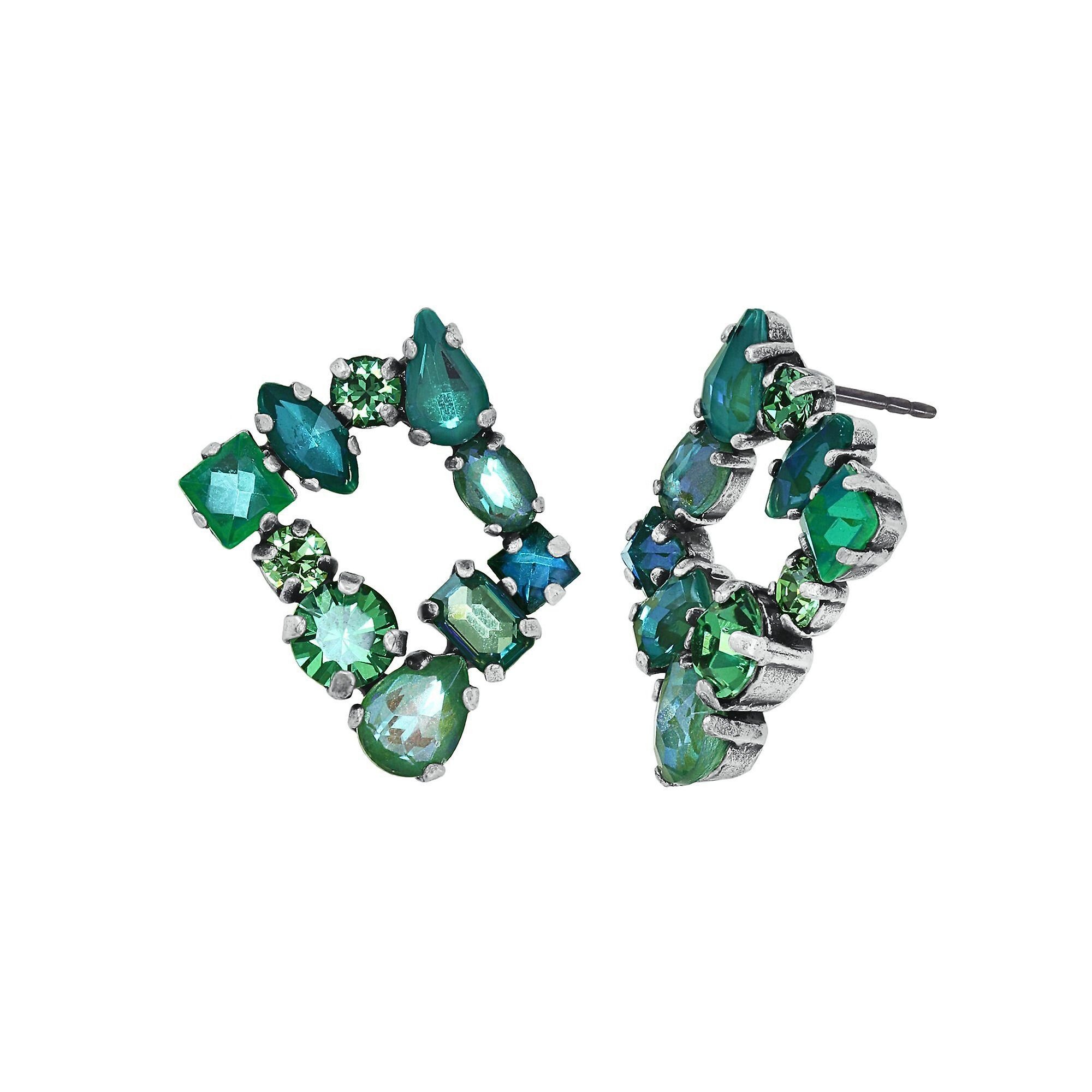 image for Earring Stud Mess to Impress Green  
