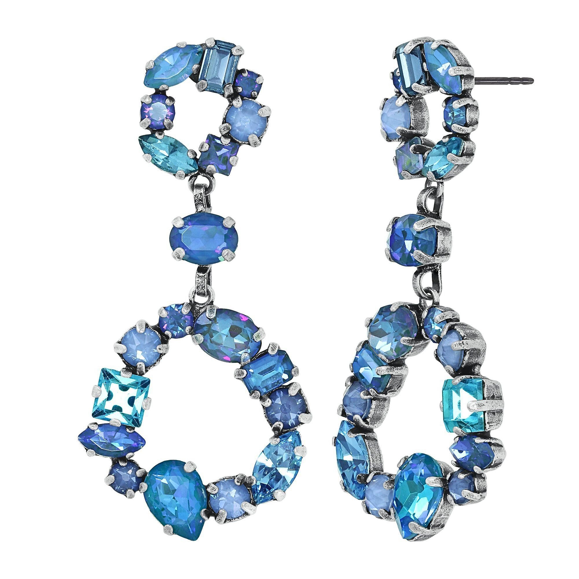 image pour Clou d'oreille pendant Mess to Impress Bleu  