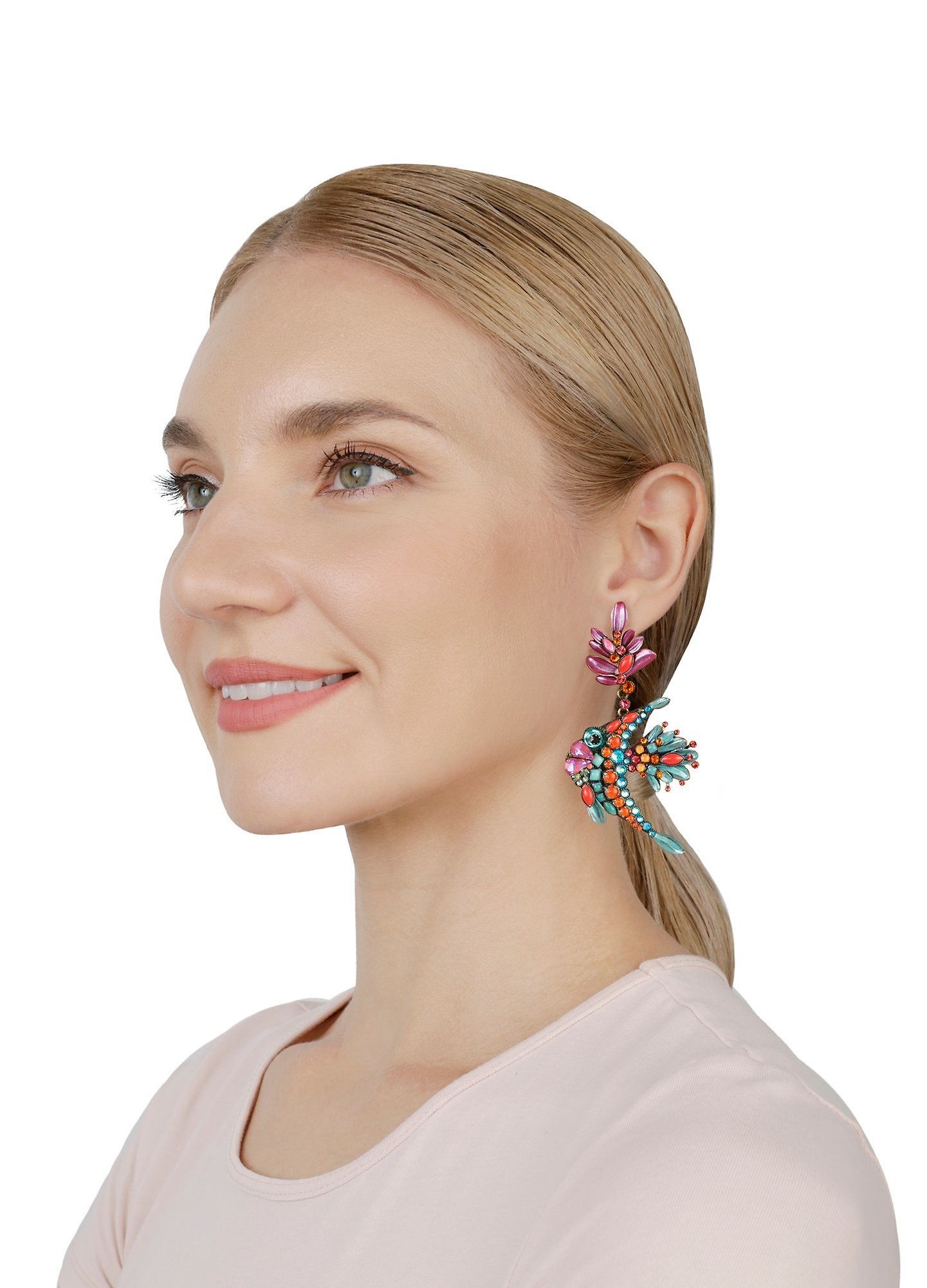 image pour Clou d'oreille pendant School of Fish Multi  size L