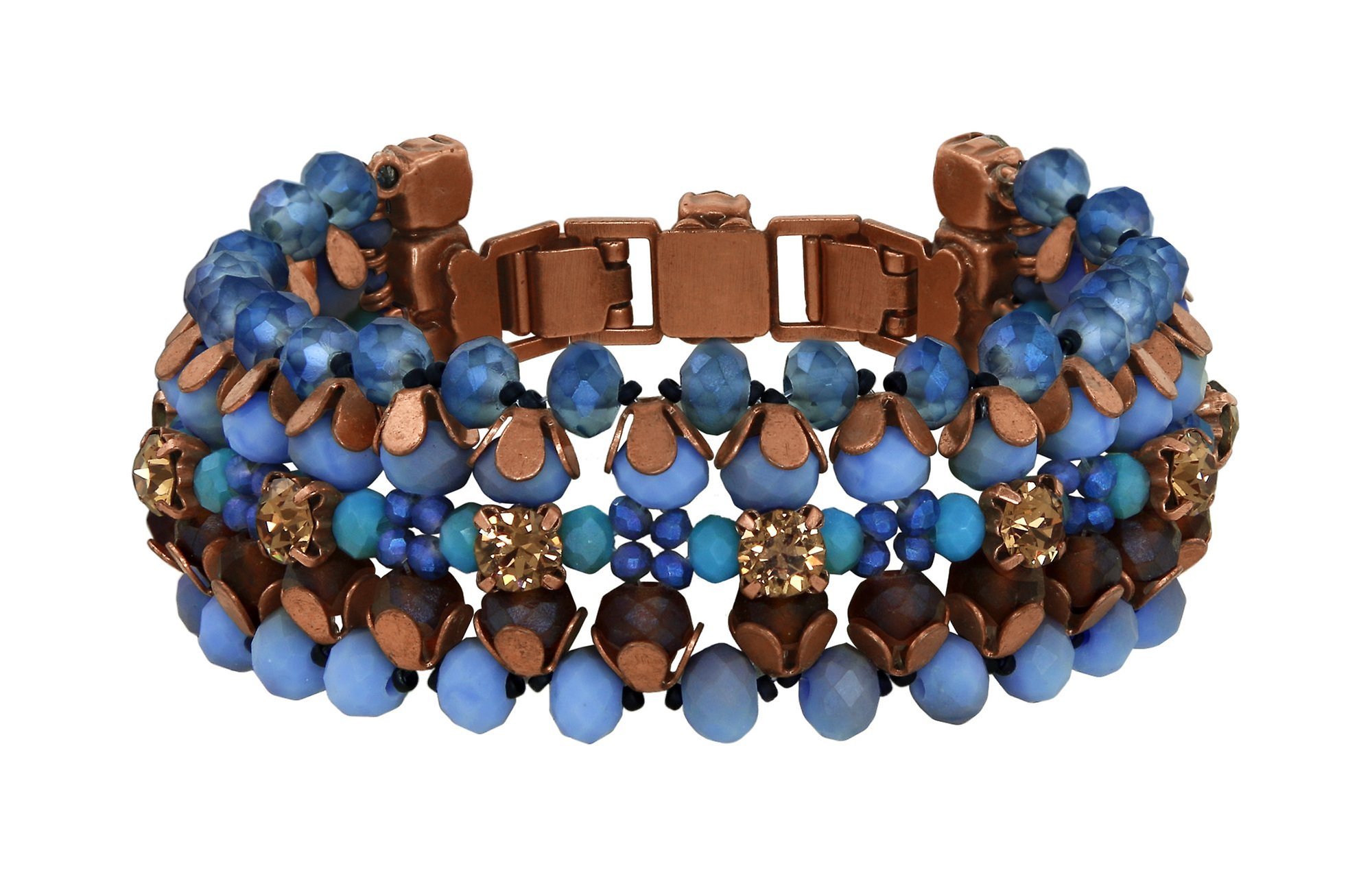 Bild für Armband Beat of the Beads Blau / Braun  