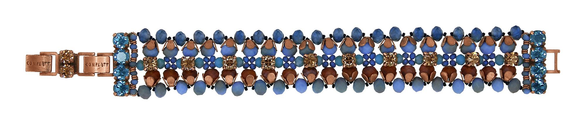 Bild für Armband Beat of the Beads Blau / Braun  