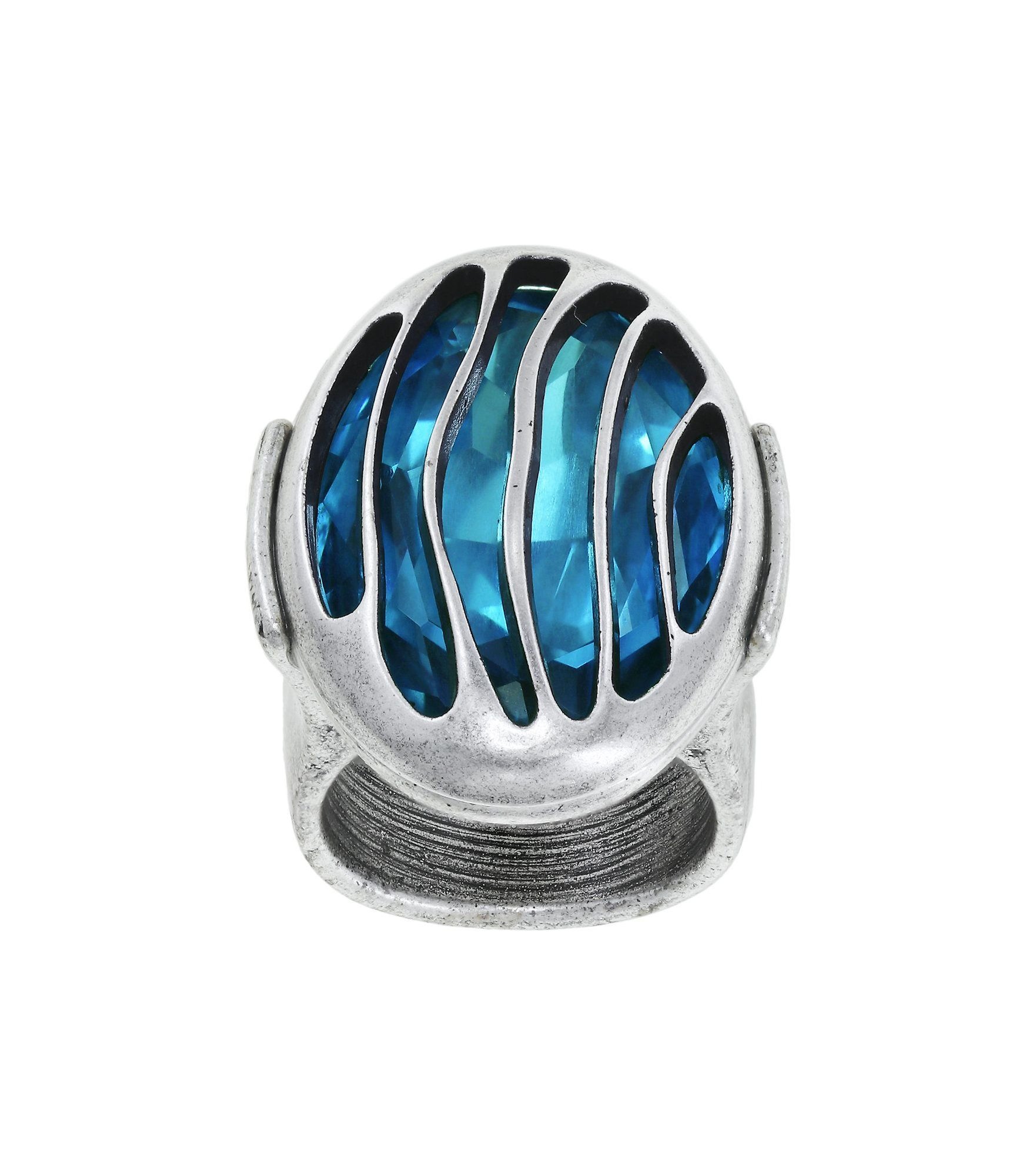 image pour Anneau Captured Bleu aquamarine size S